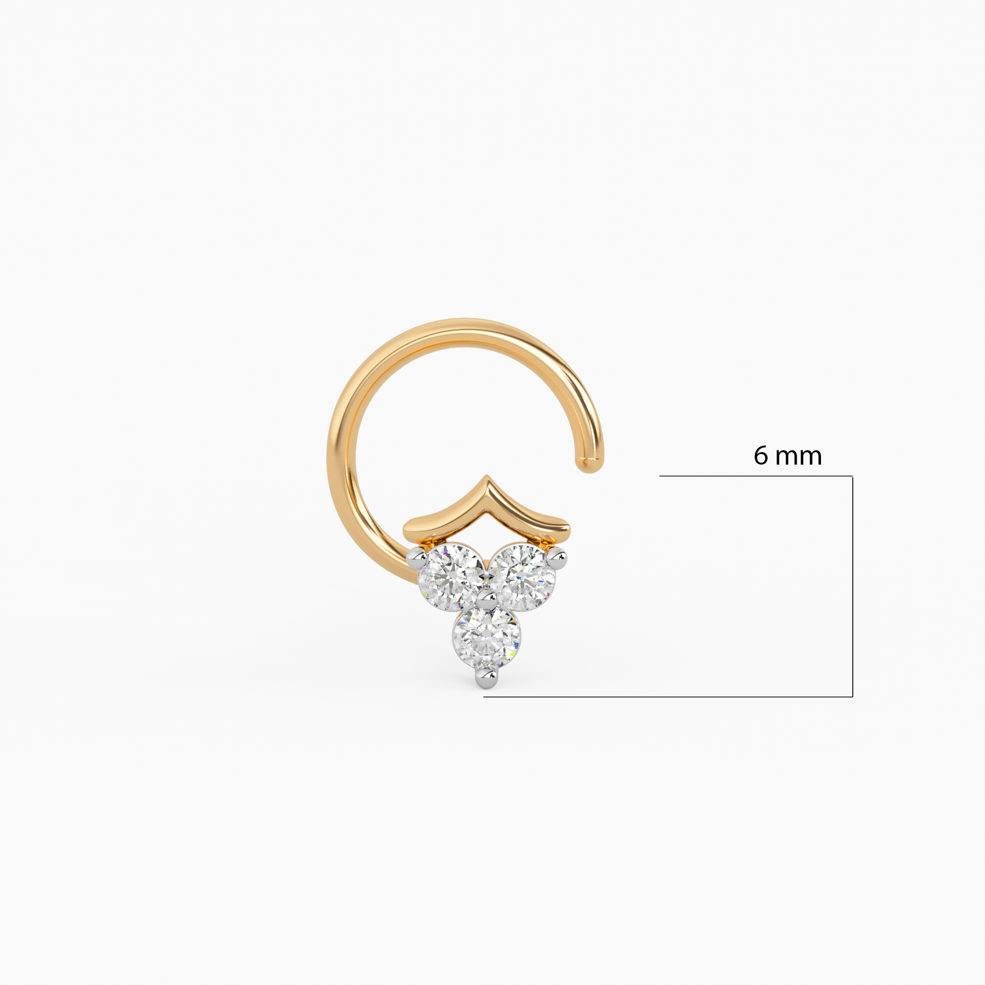 Kala Gold and Diamond Nosepin