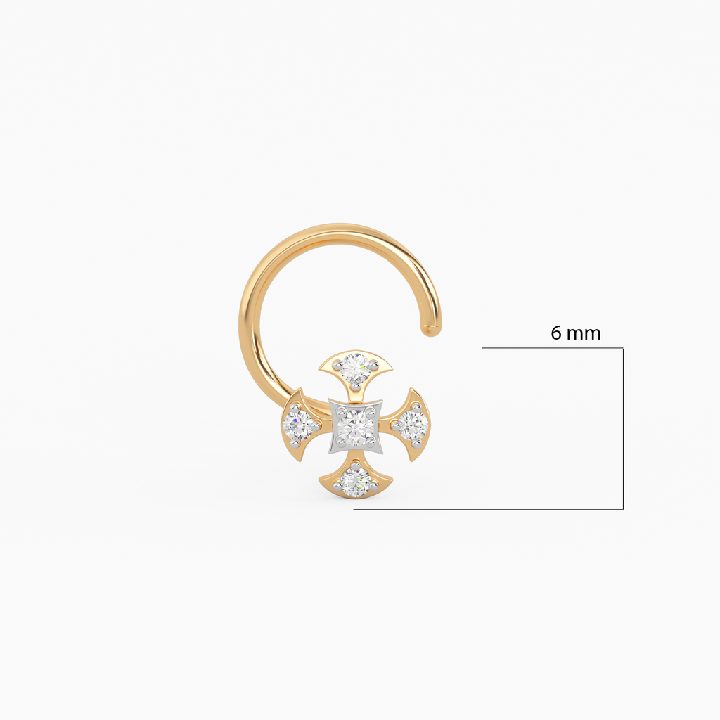 Bella Gold and Diamond Nosepin