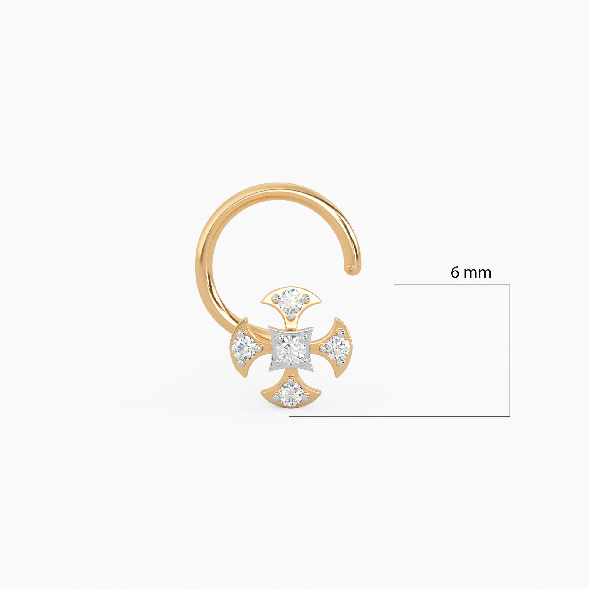 Bella Gold and Diamond Nosepin