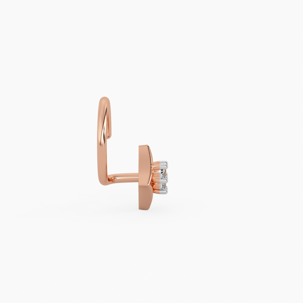 Eternal Beauty Gold and Diamond Nosepin