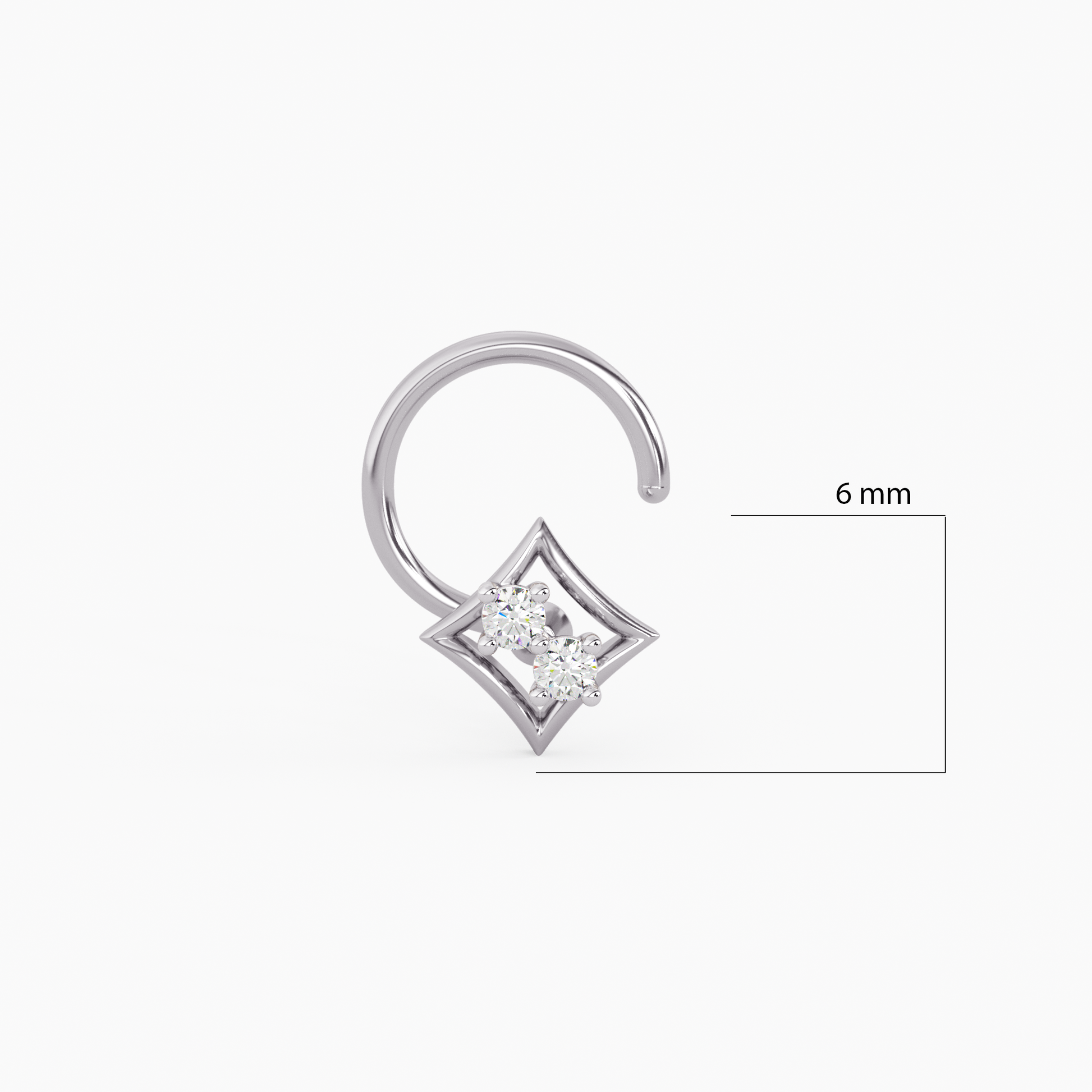 Eternal Beauty Gold and Diamond Nosepin