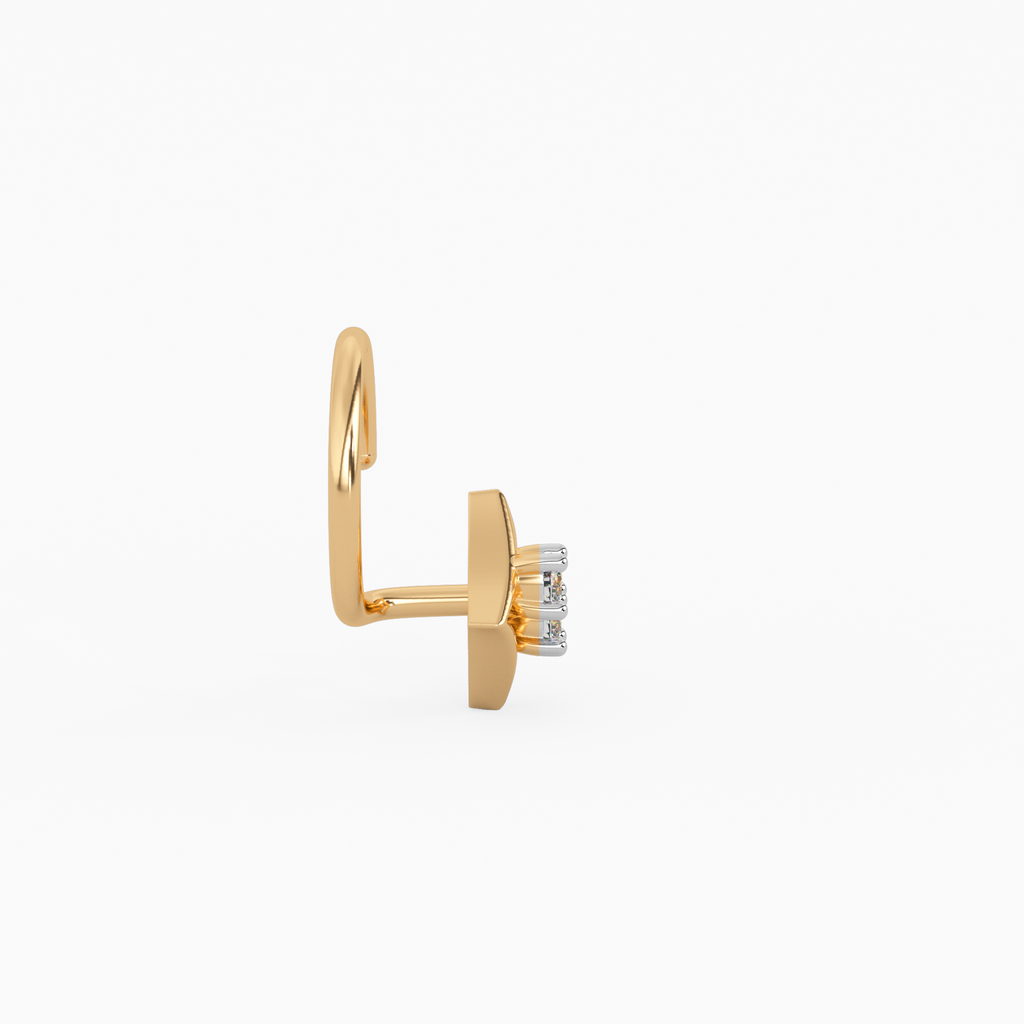 Eternal Beauty Gold and Diamond Nosepin