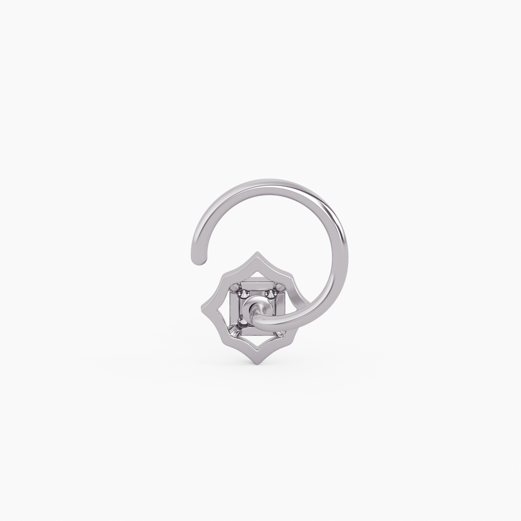 Ethereal Glow Gold and Diamond Nosepin