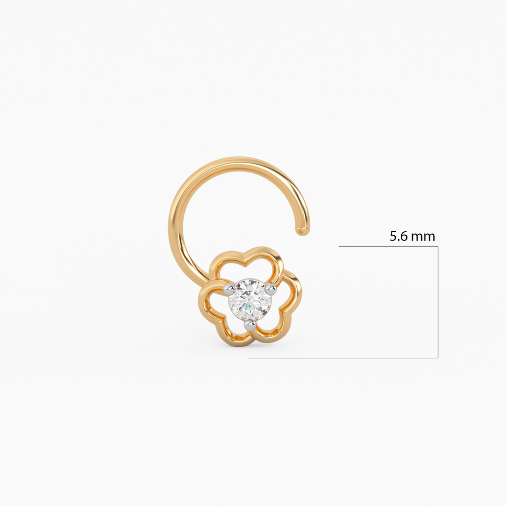 Adrika Gold and Diamond Nosepin