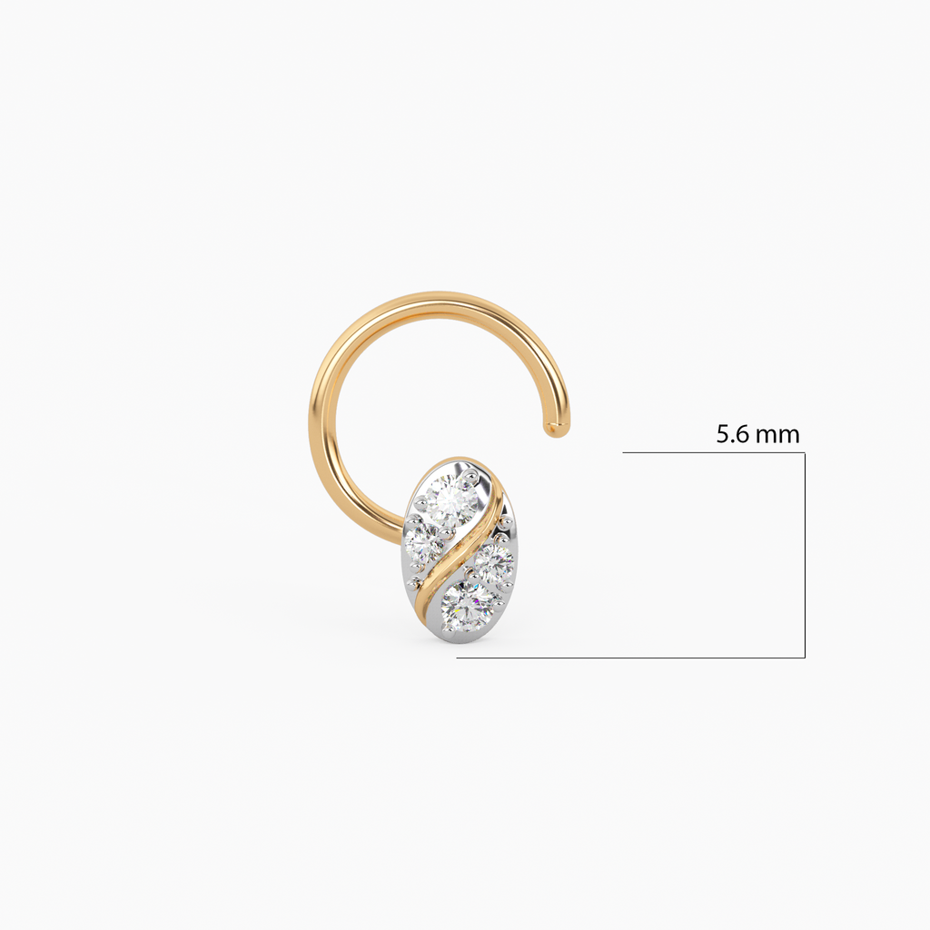 Aarzoo Gold and Diamond Nosepin