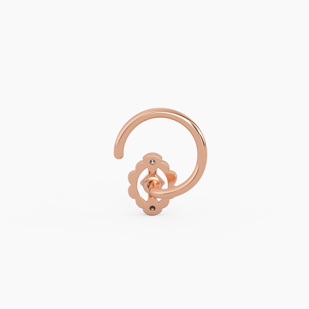 Chaahat Gold and Diamond Nosepin