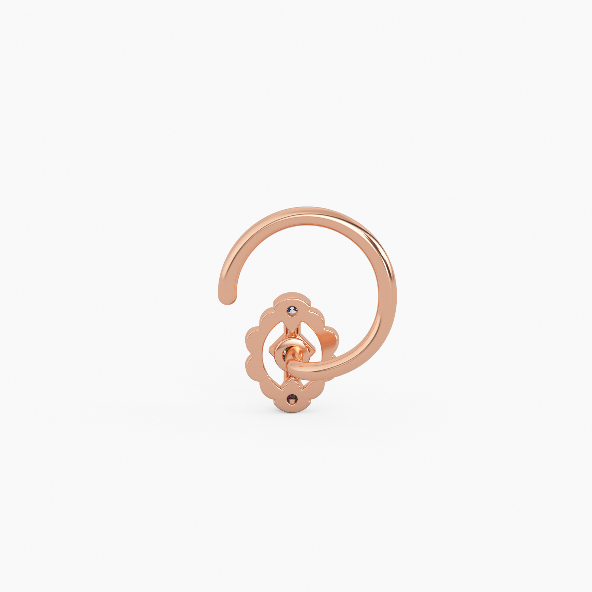 Chaahat Gold and Diamond Nosepin