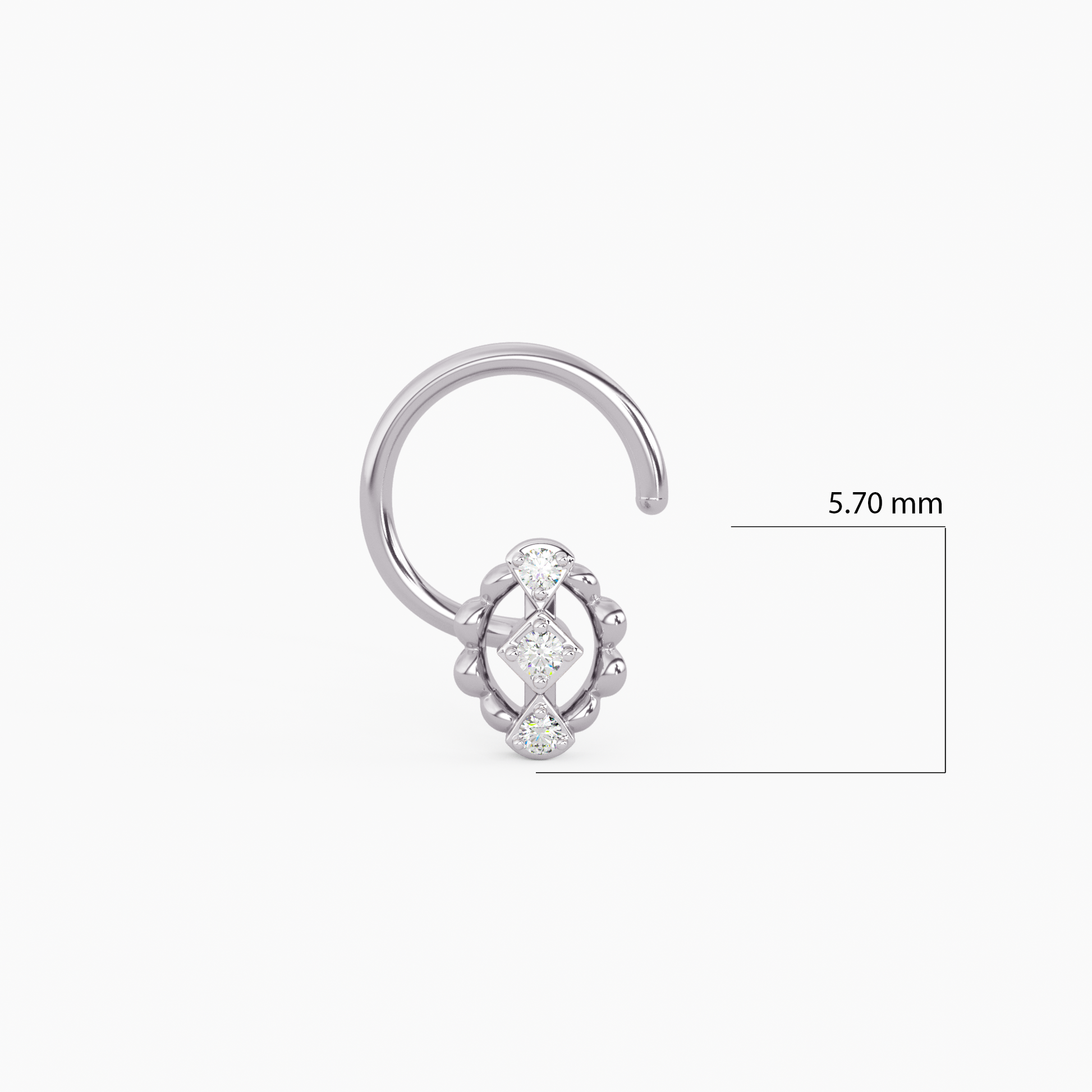 Chaahat Gold and Diamond Nosepin