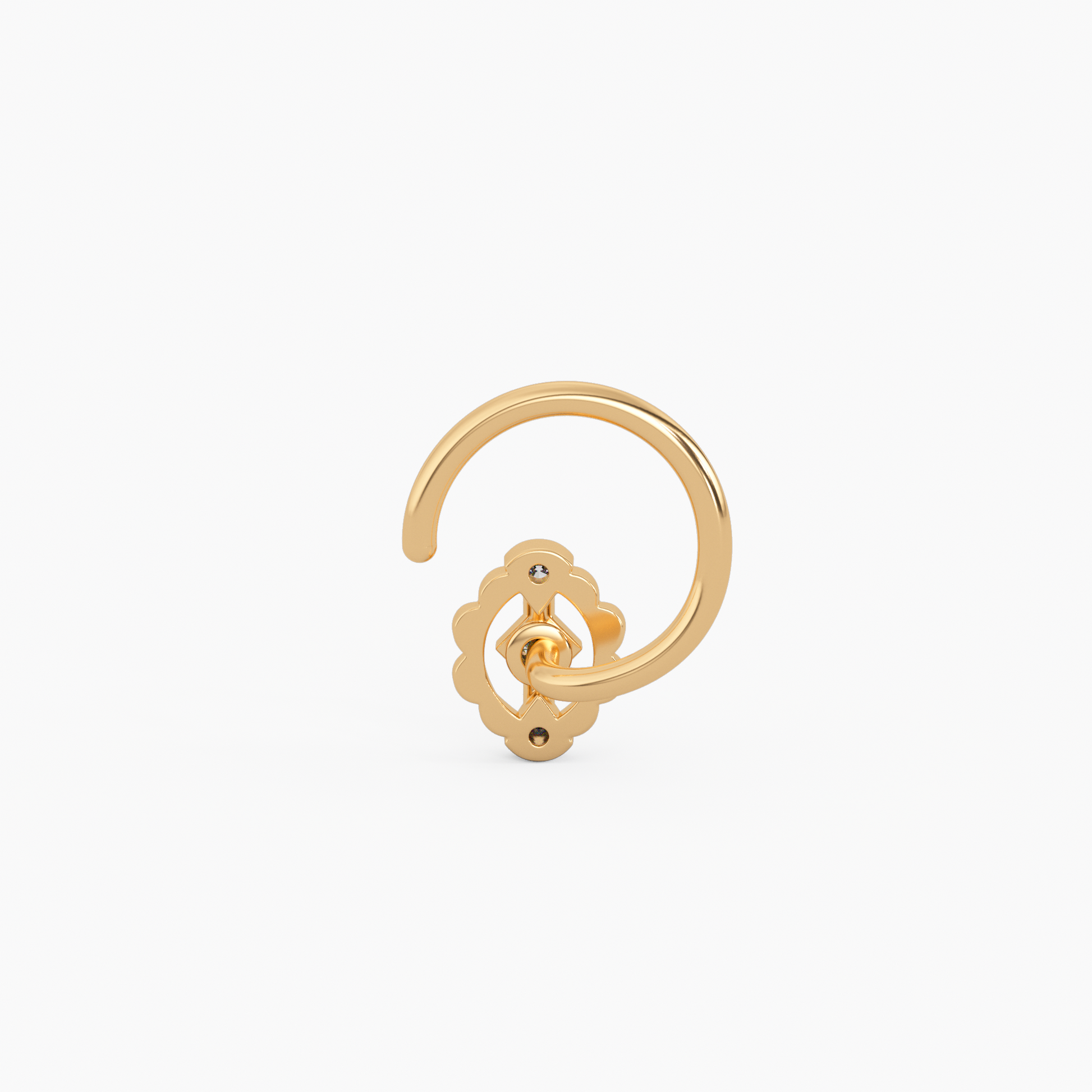 Chaahat Gold and Diamond Nosepin