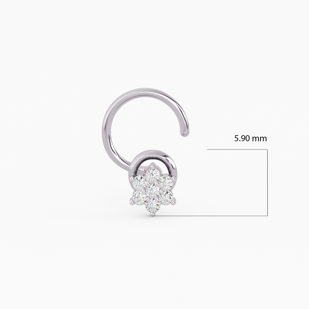 Gul Gold and Diamond Nosepin