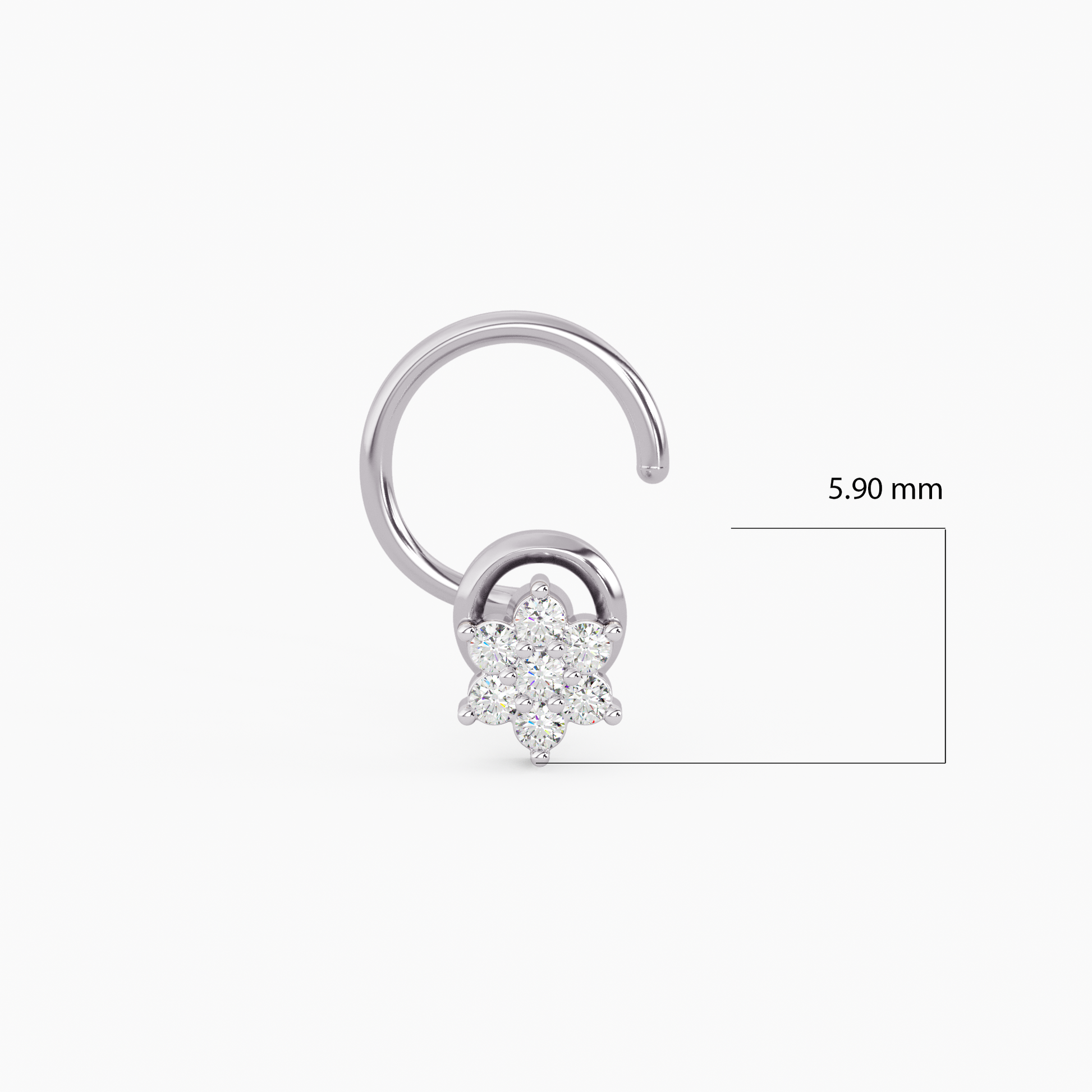 Gul Gold and Diamond Nosepin