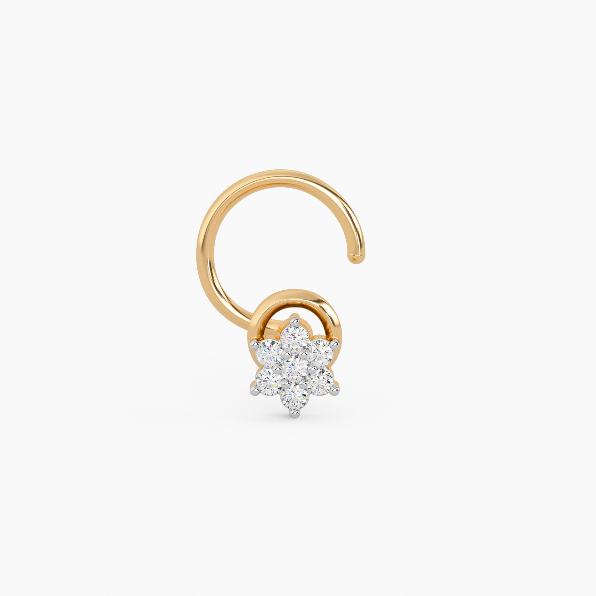 Gul Gold and Diamond Nosepin