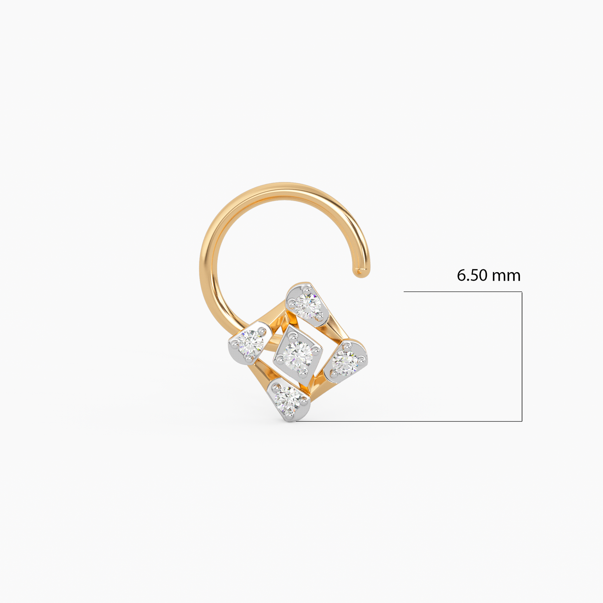 Dakshayani Gold and Diamond Nosepin