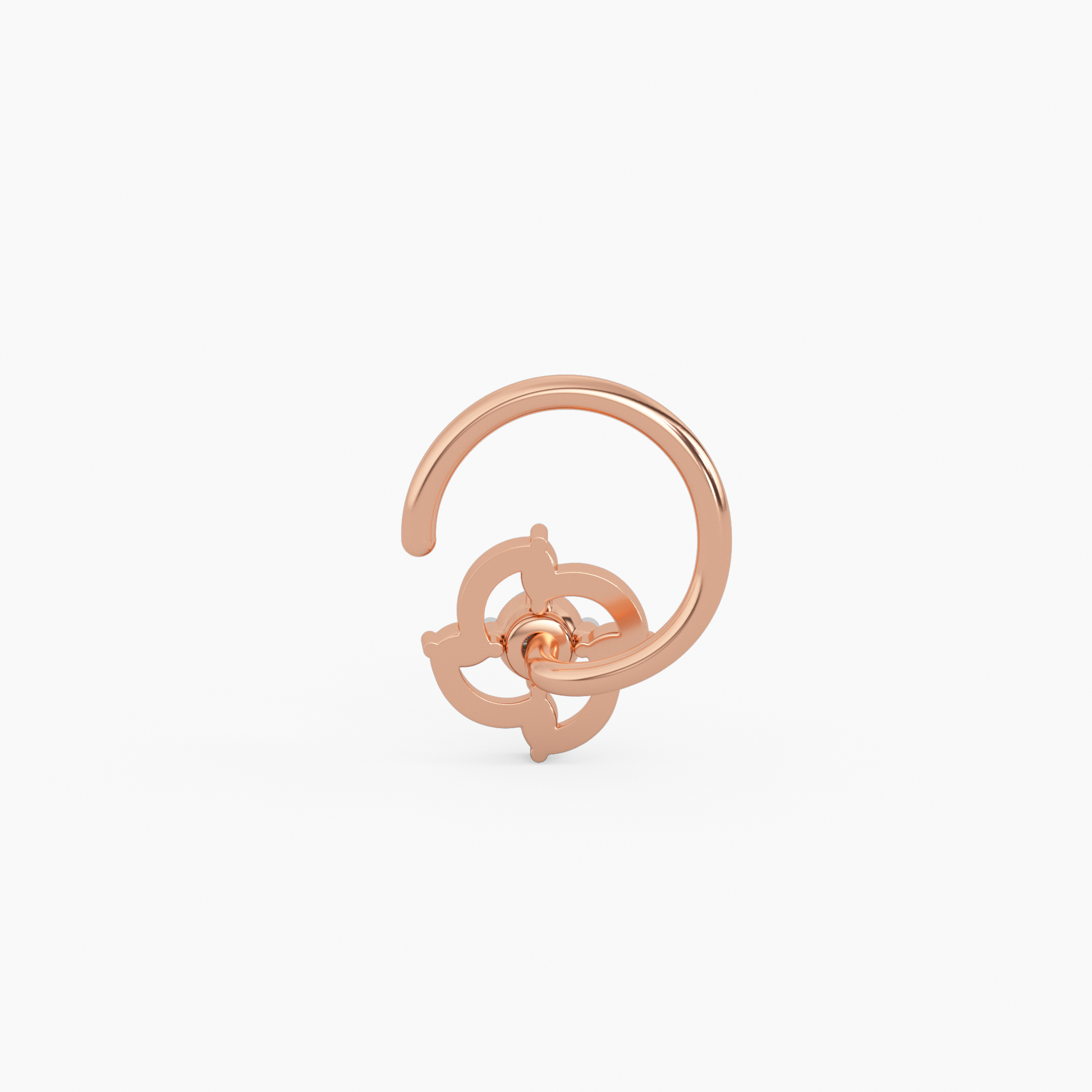 Amate Gold and Diamond Nosepin