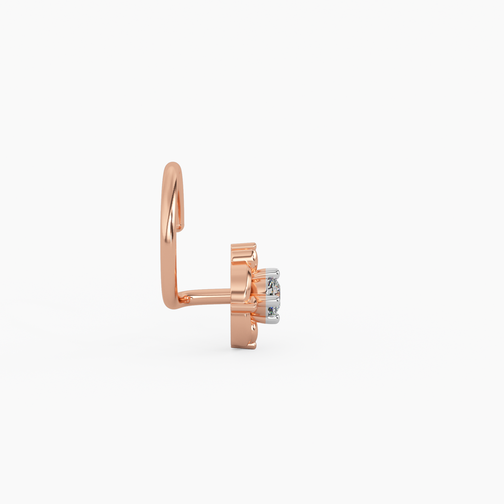 Amate Gold and Diamond Nosepin