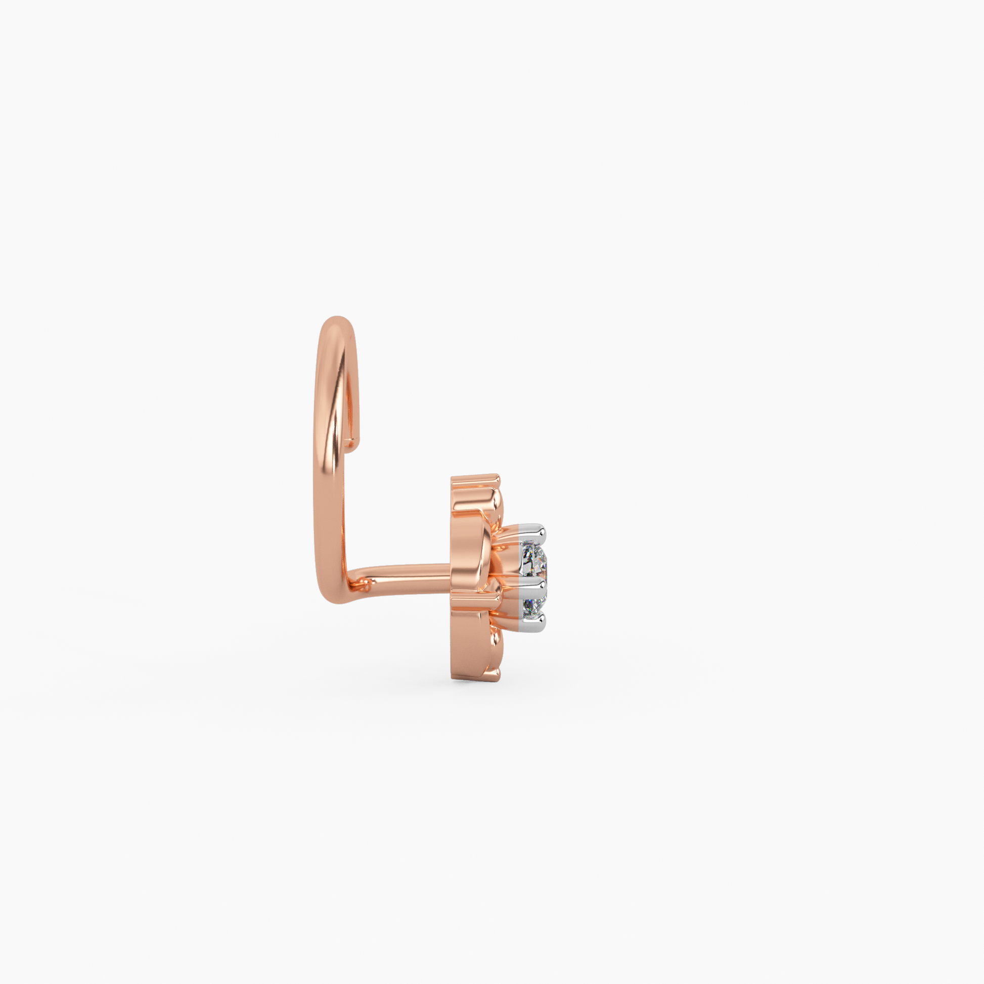 Amate Gold and Diamond Nosepin