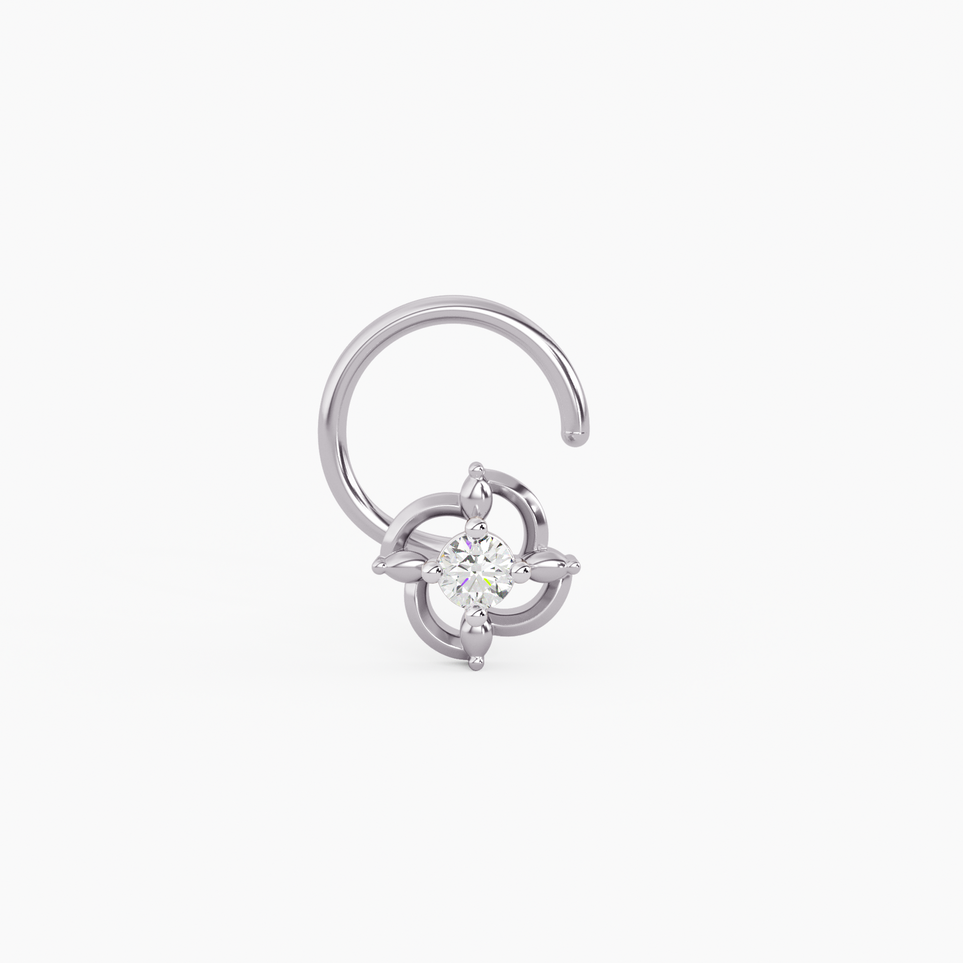 Amate Gold and Diamond Nosepin