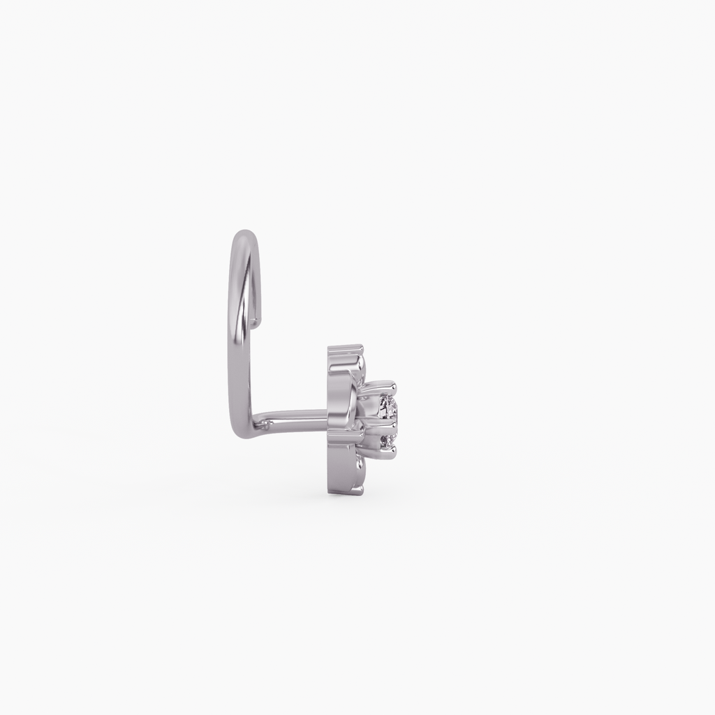 Amate Gold and Diamond Nosepin