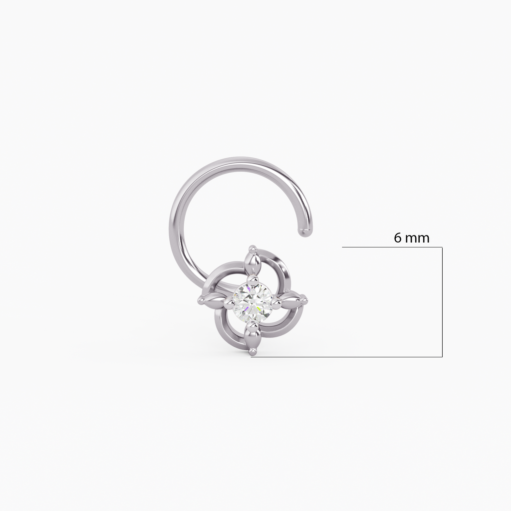 Amate Gold and Diamond Nosepin