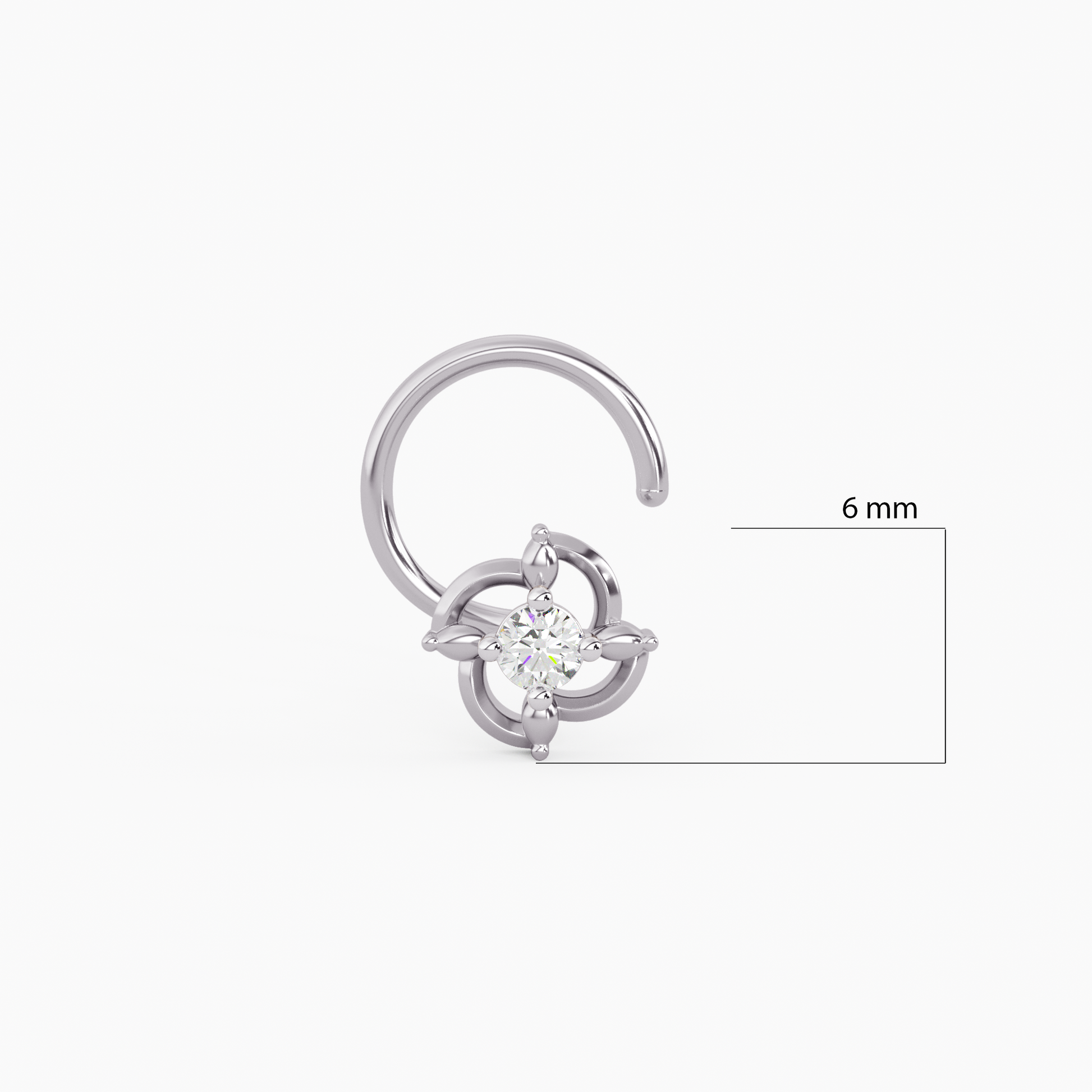 Amate Gold and Diamond Nosepin