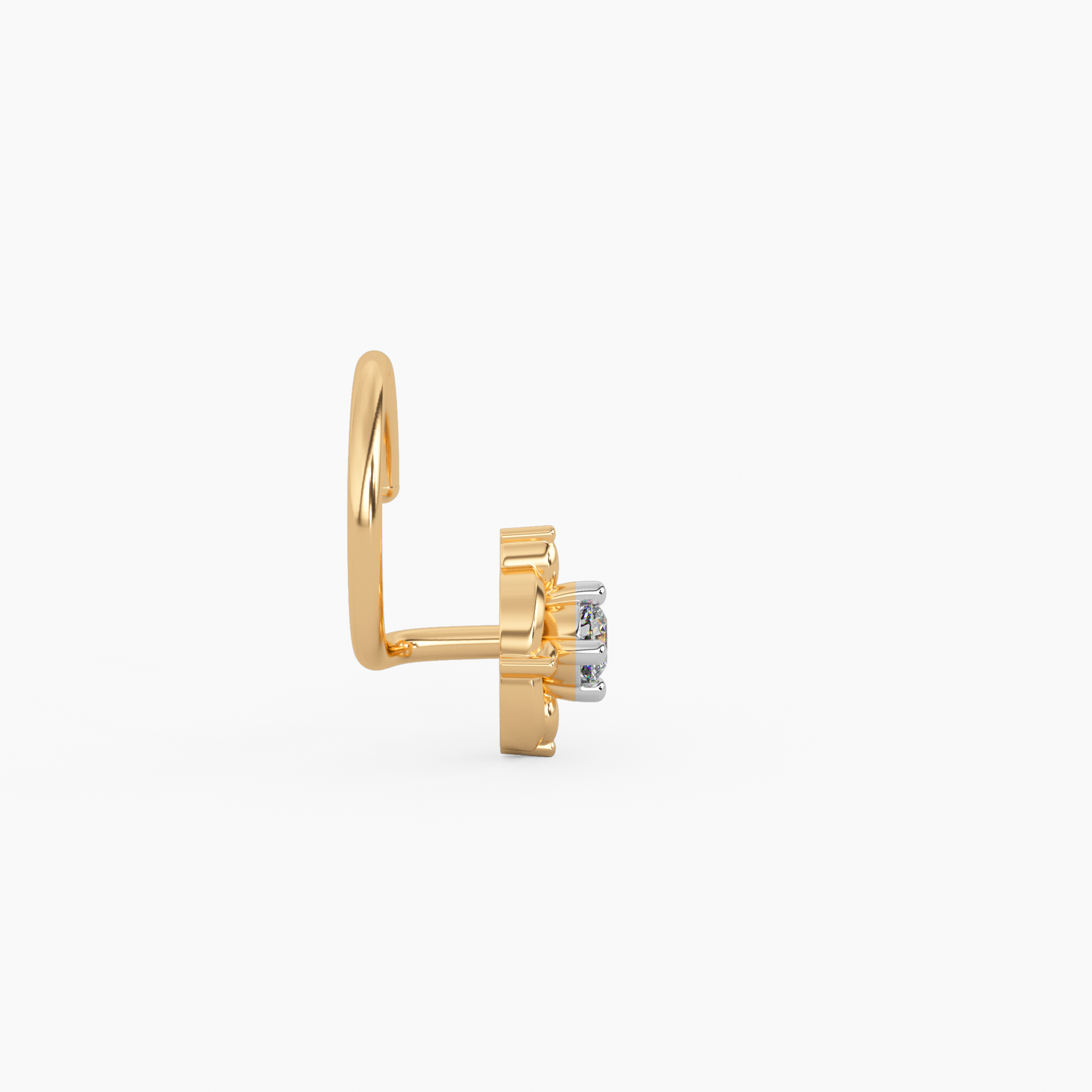 Amate Gold and Diamond Nosepin