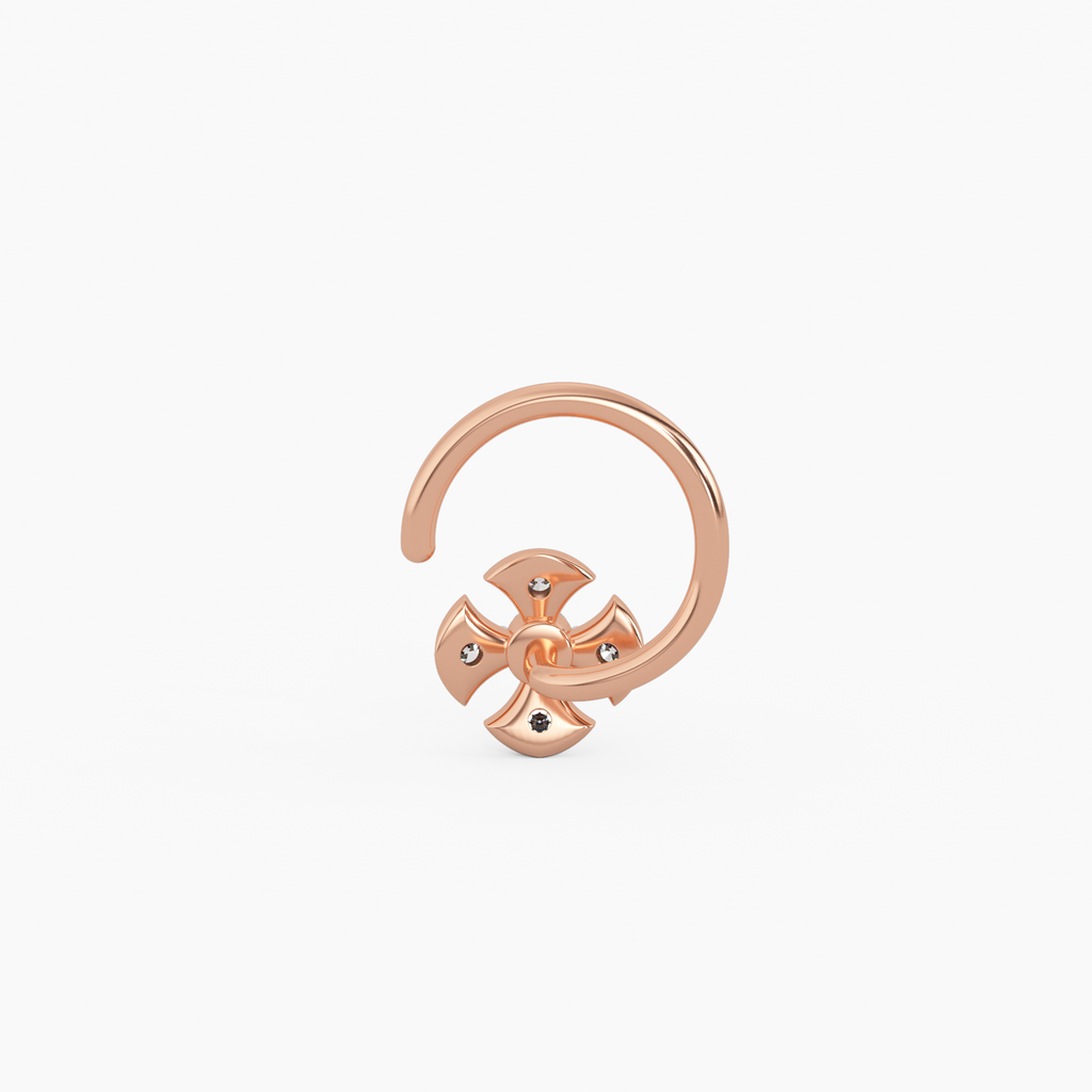 Essence of Grandeur Gold and Diamond Nosepin