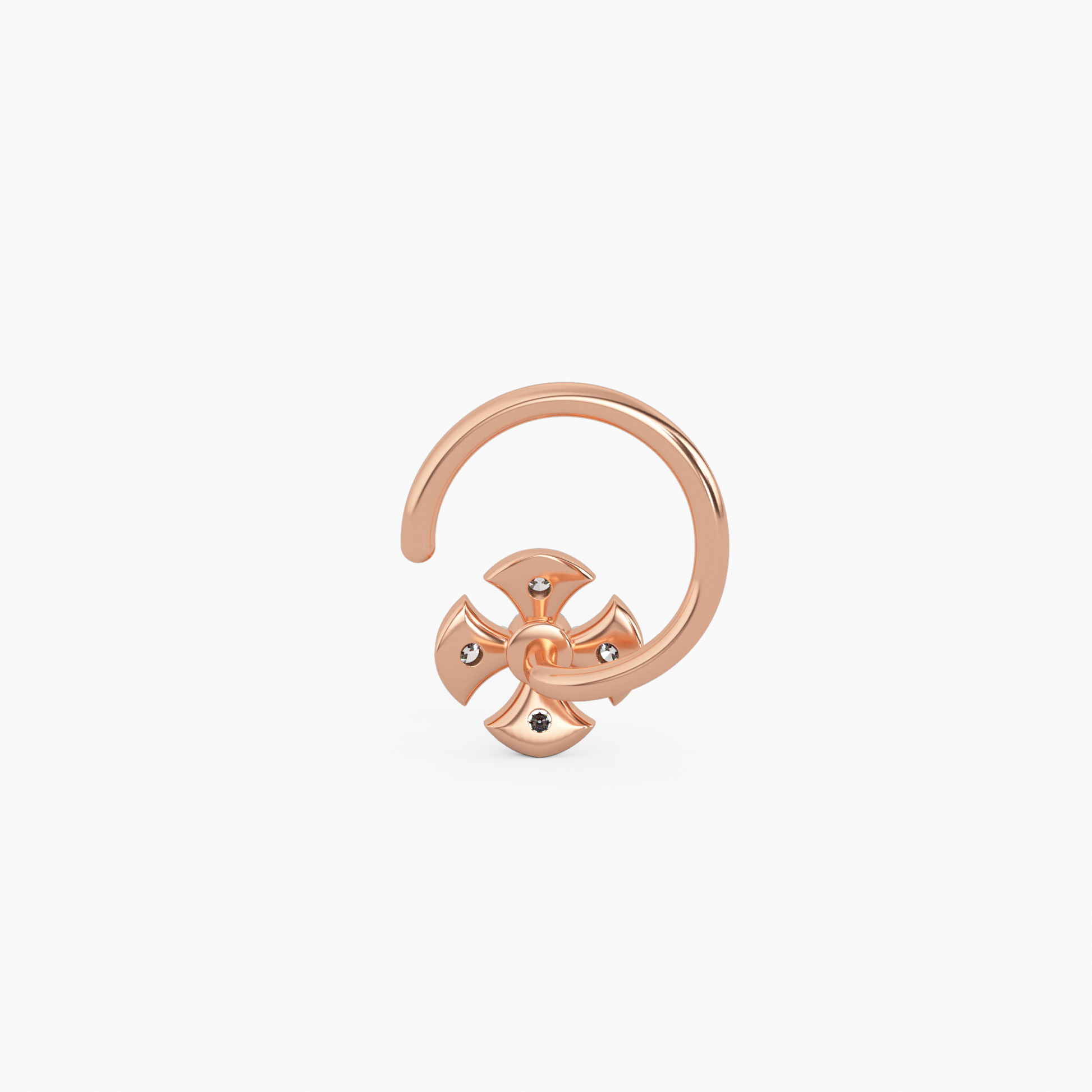 Essence of Grandeur Gold and Diamond Nosepin