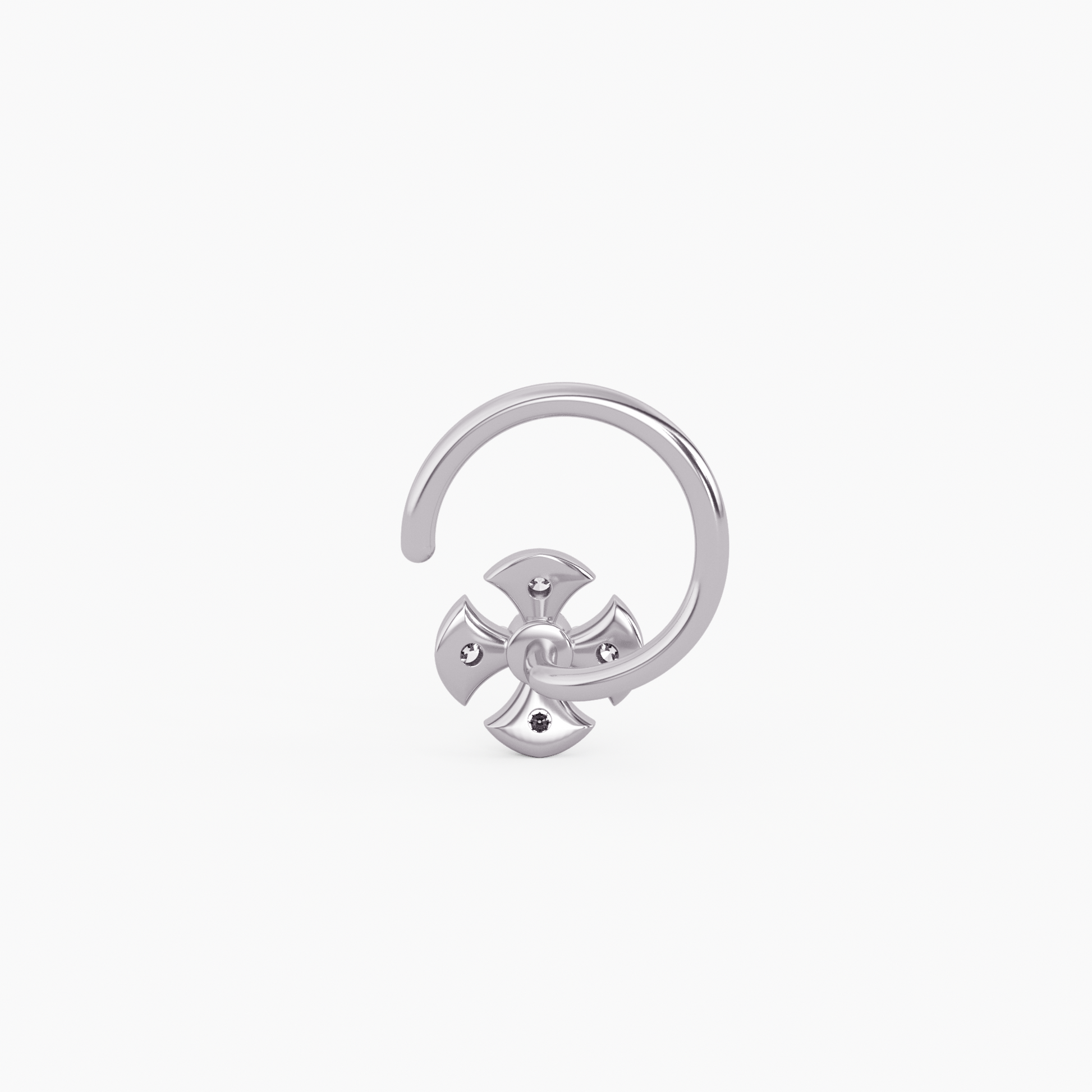 Essence of Grandeur Gold and Diamond Nosepin