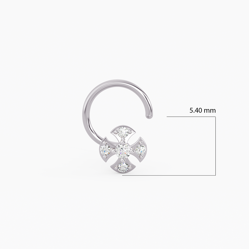 Essence of Grandeur Gold and Diamond Nosepin