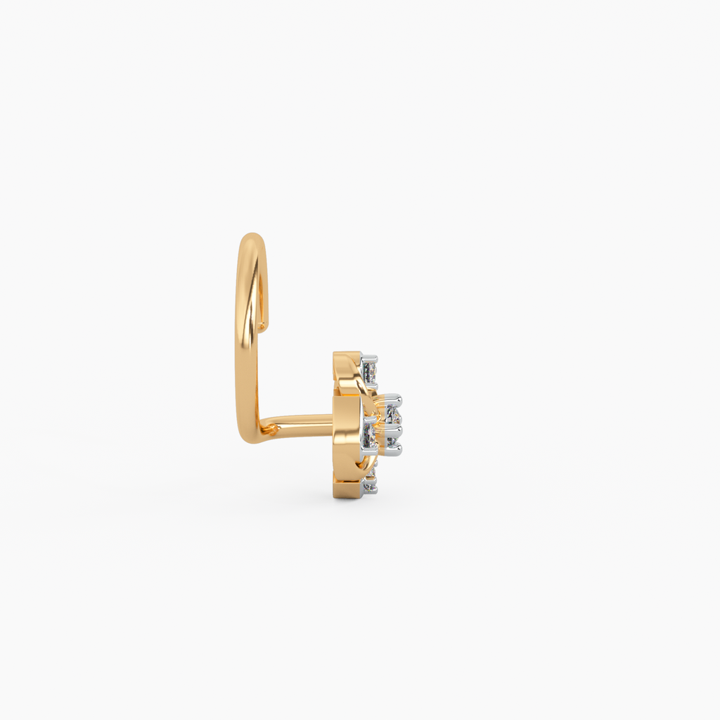 Essence of Grandeur Gold and Diamond Nosepin