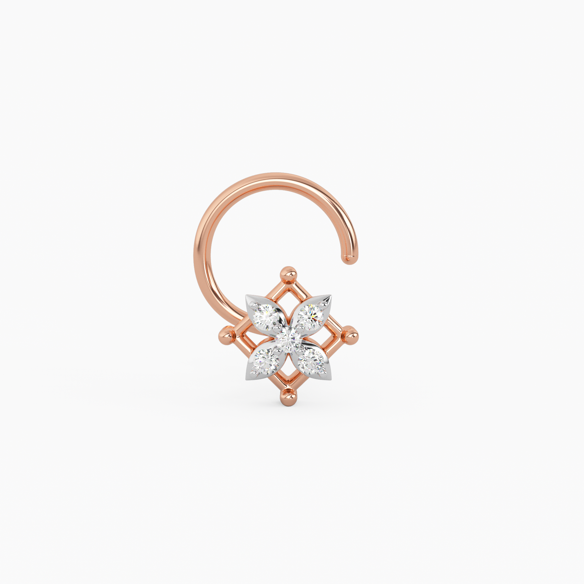 Ratnadeepeeka Gold and Diamond Nosepin