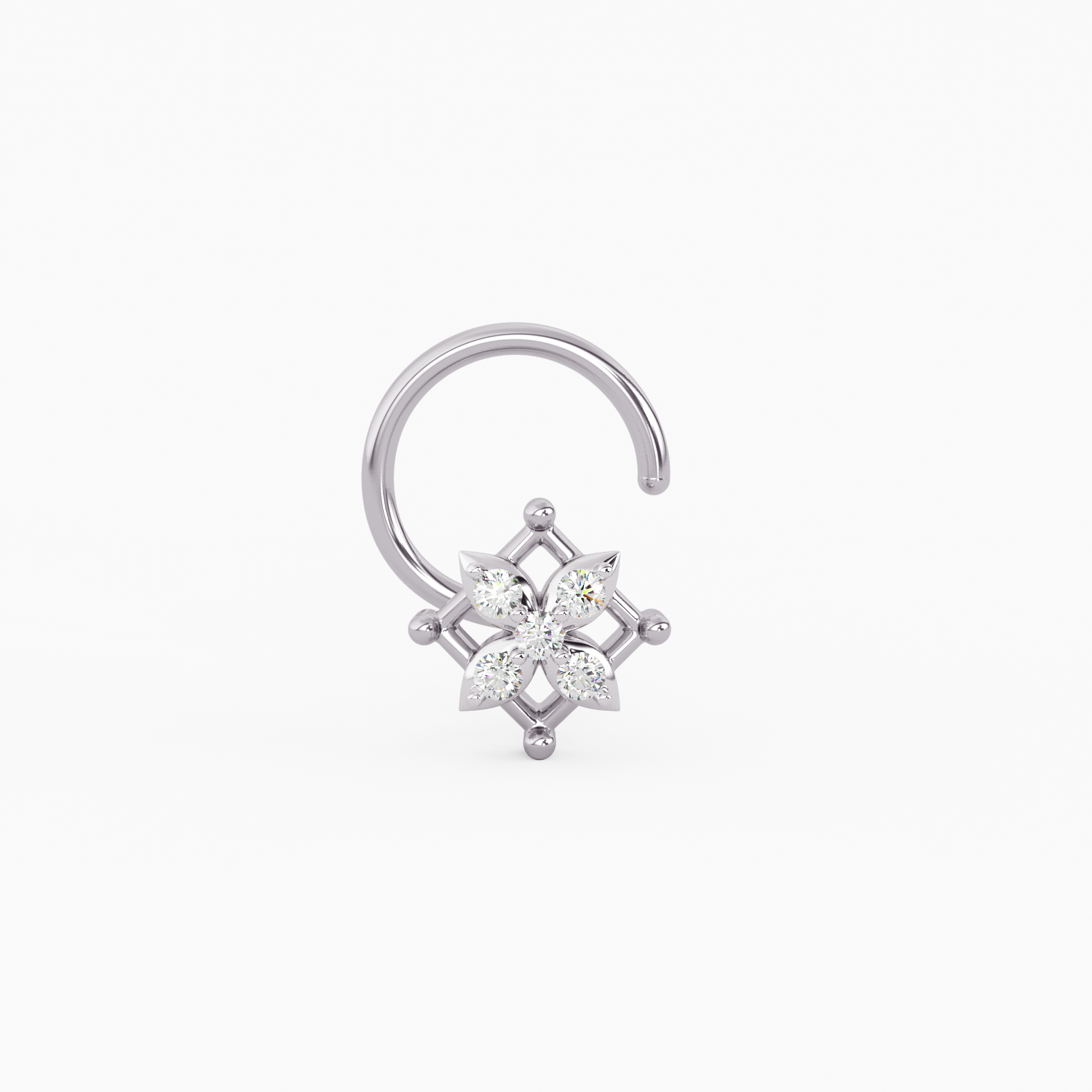 Ratnadeepeeka Gold and Diamond Nosepin