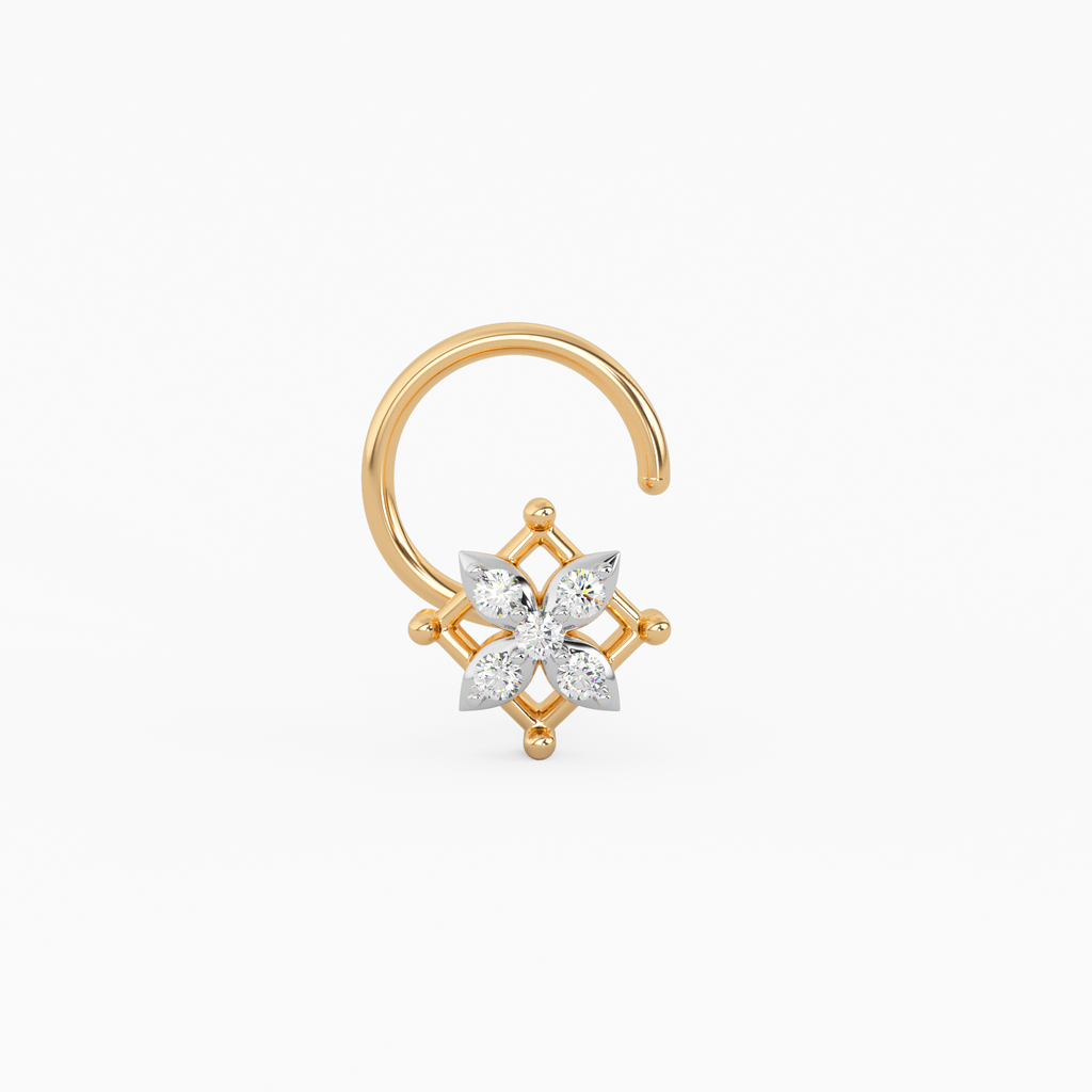 Ratnadeepeeka Gold and Diamond Nosepin