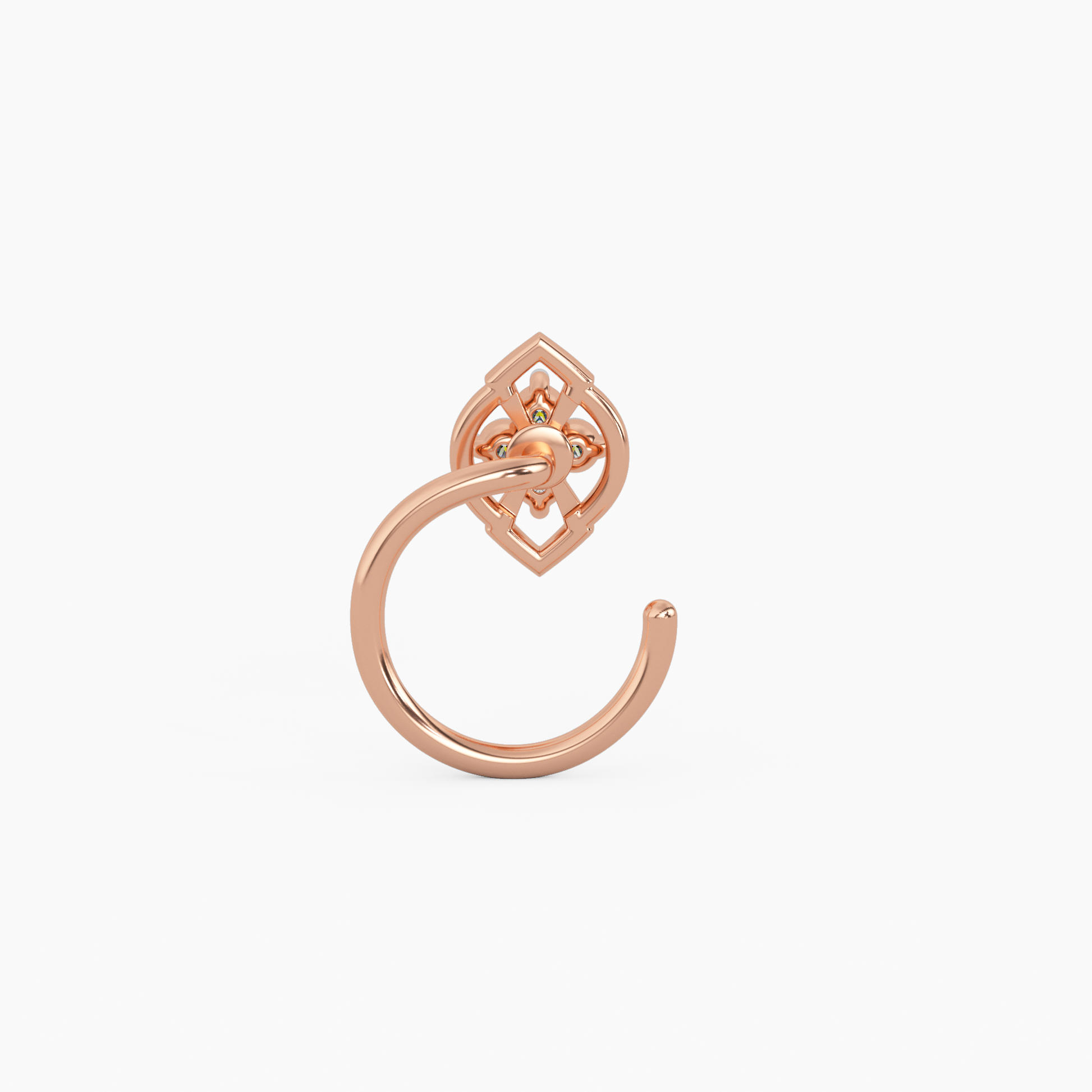 Celestial Spark Gold and Diamond Nosepin