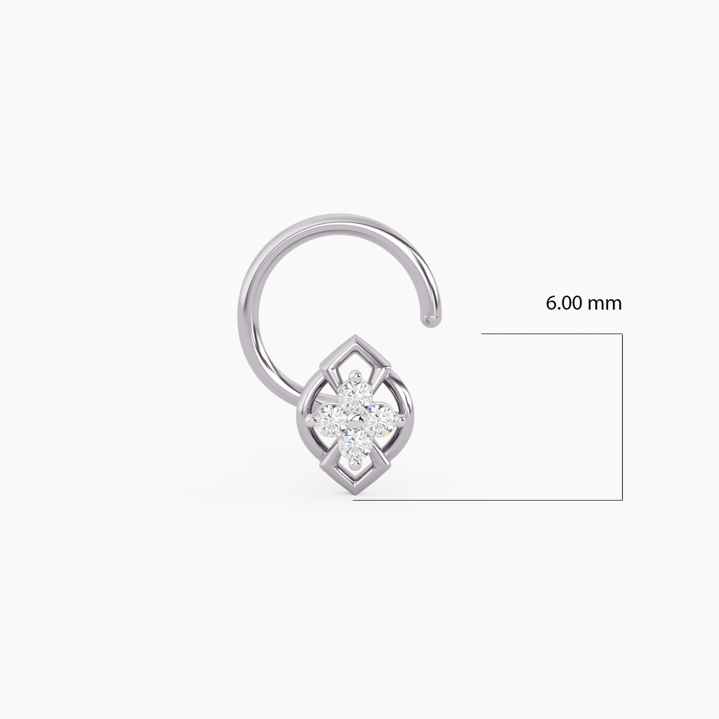 Celestial Spark Gold and Diamond Nosepin