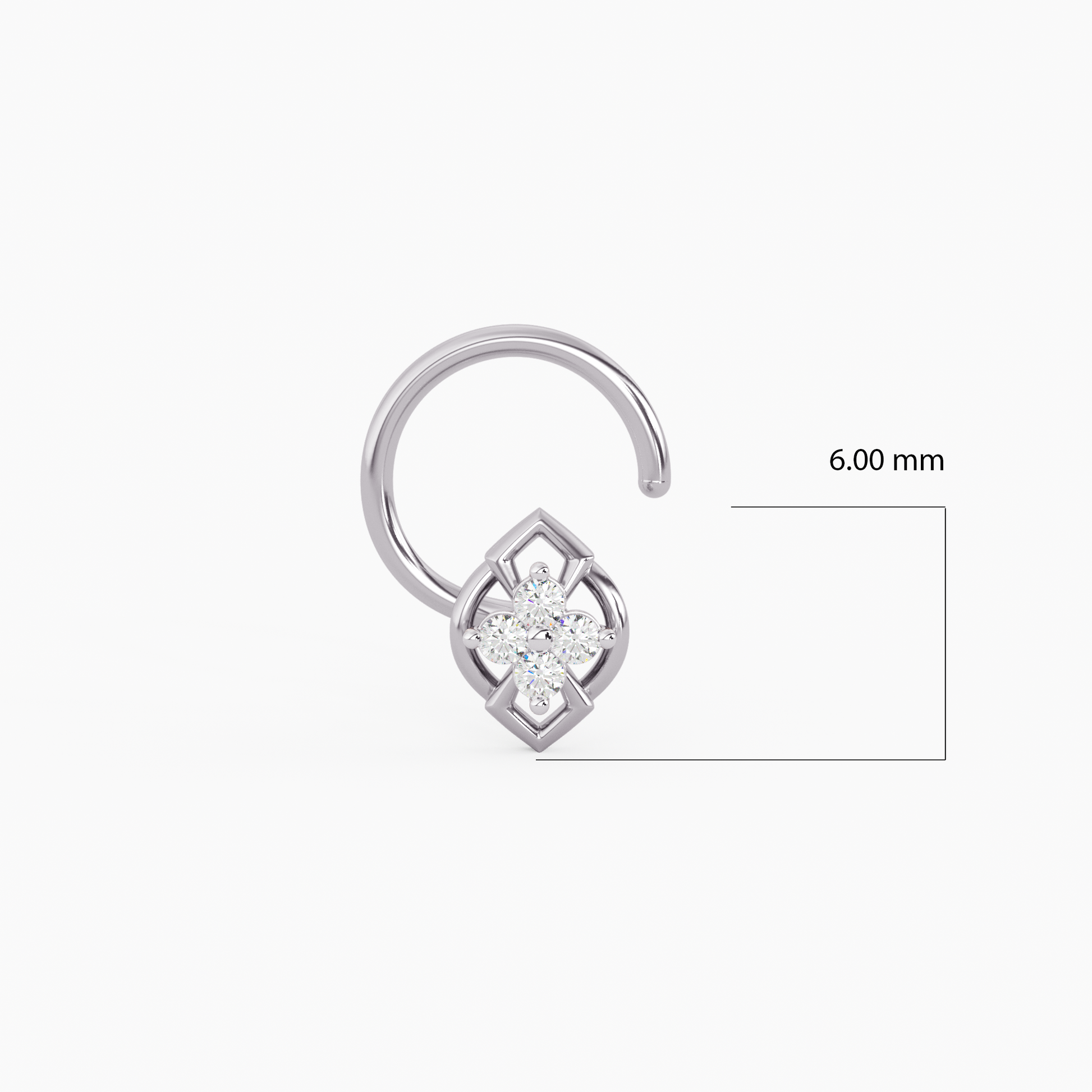 Celestial Spark Gold and Diamond Nosepin