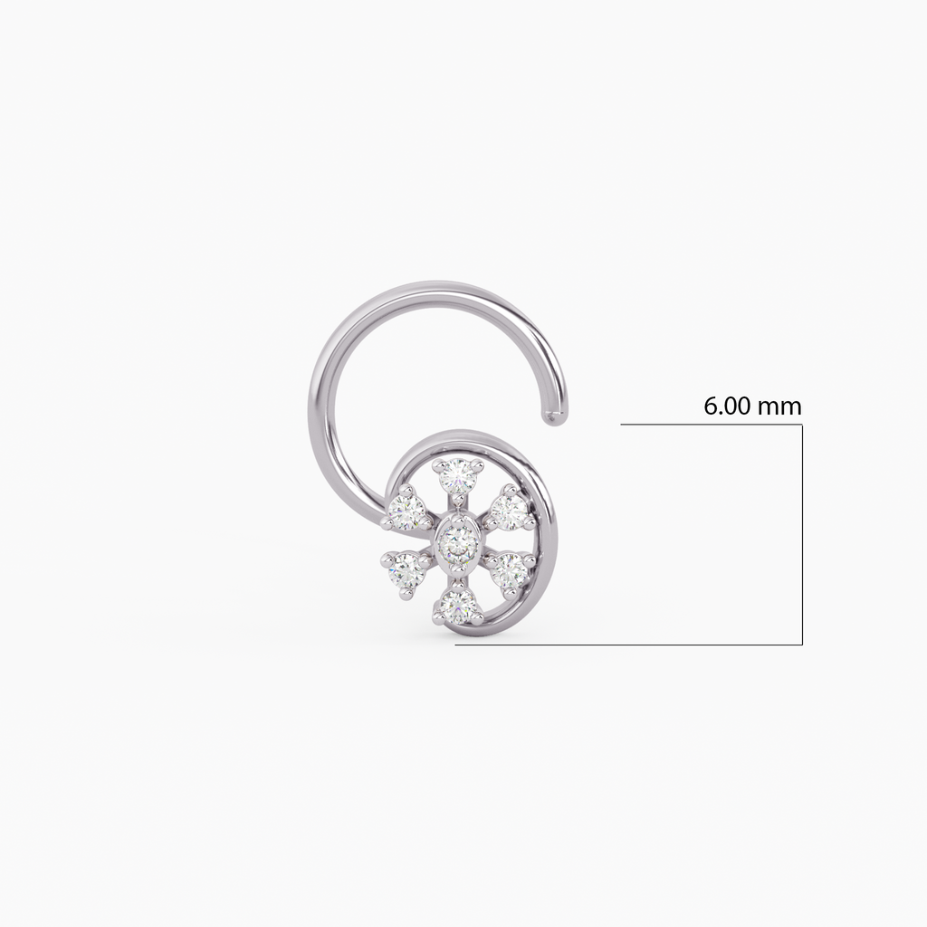 Kalmakshee Gold and Diamond Nosepin