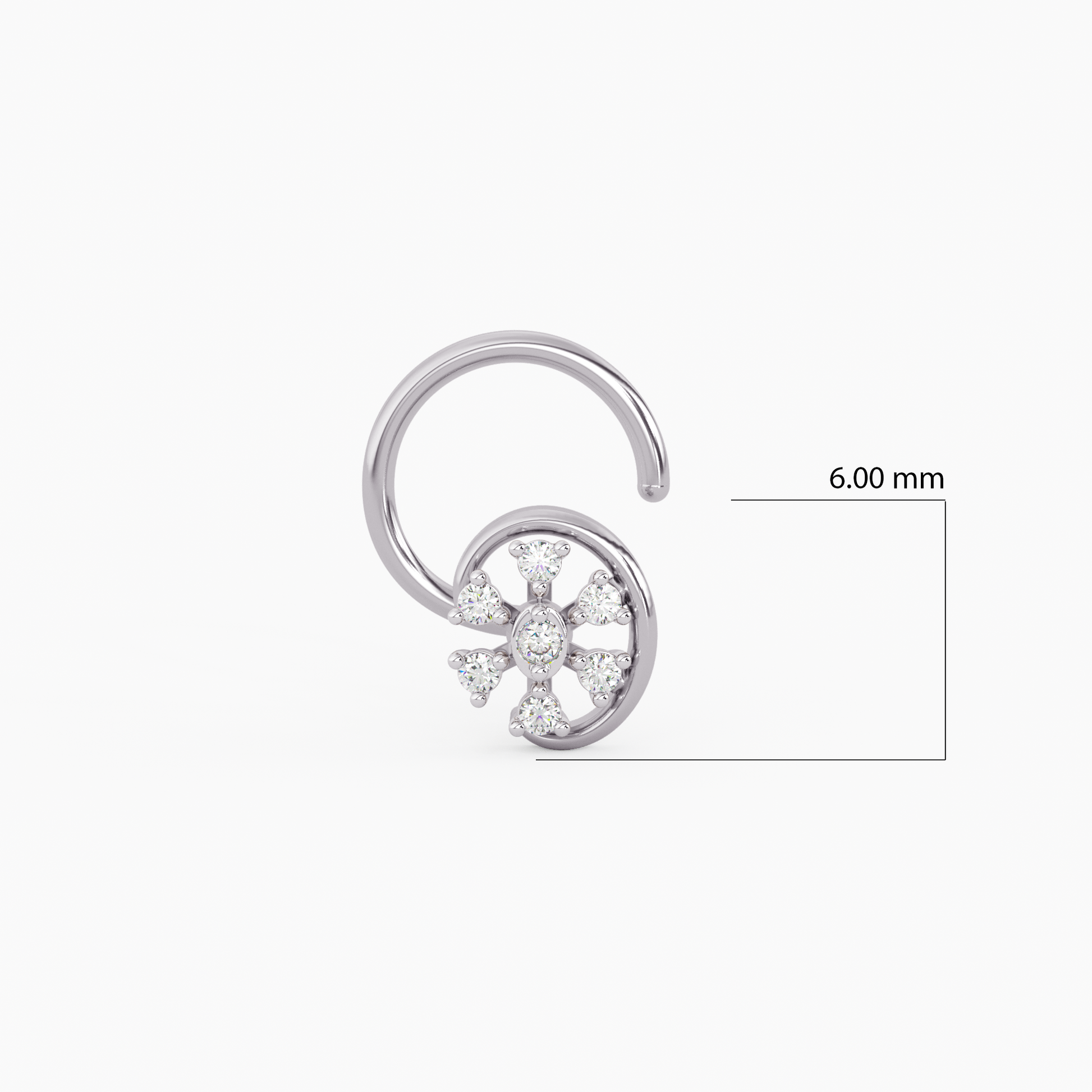 Kalmakshee Gold and Diamond Nosepin