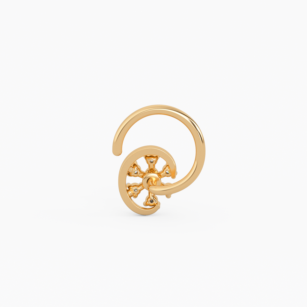 Kalmakshee Gold and Diamond Nosepin