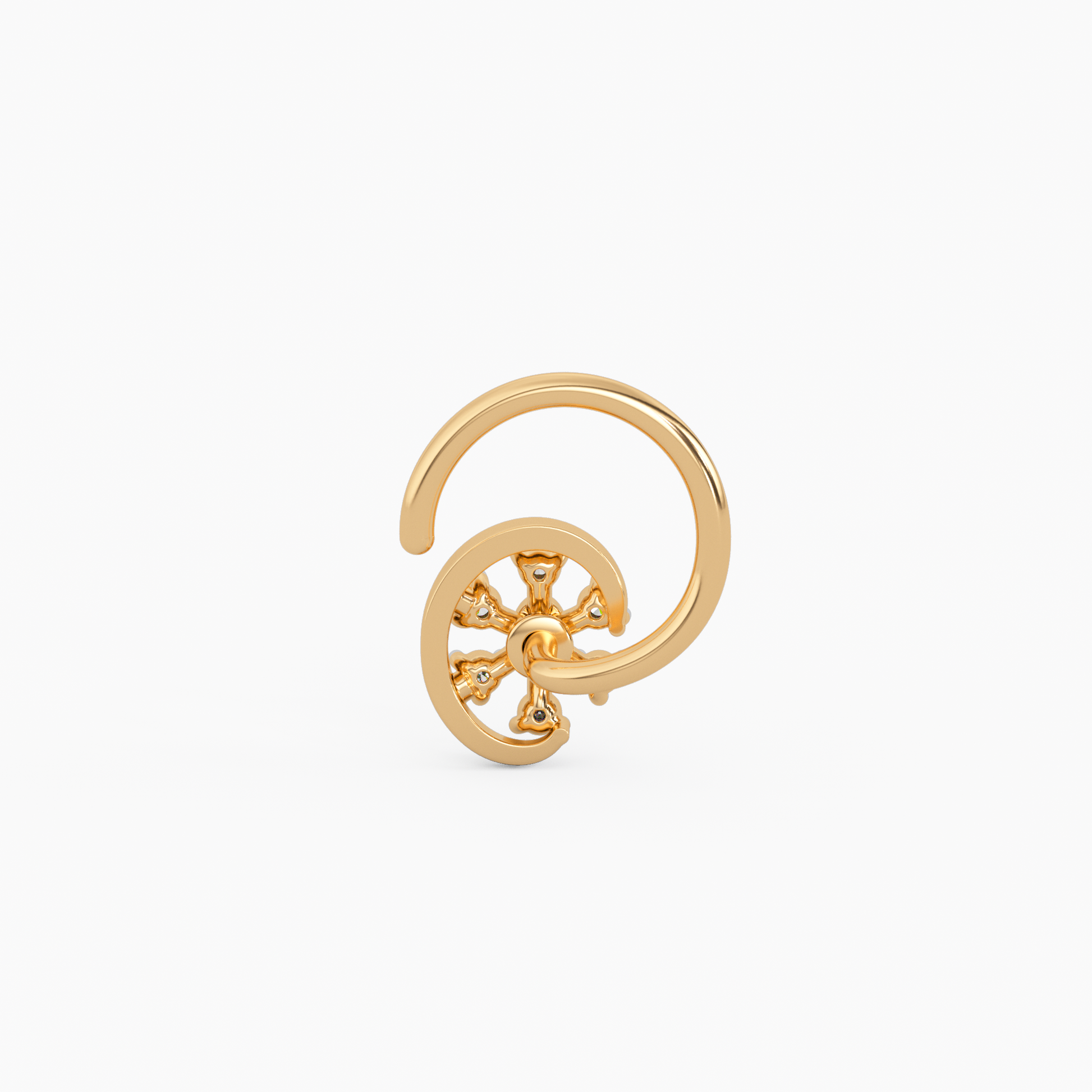 Kalmakshee Gold and Diamond Nosepin