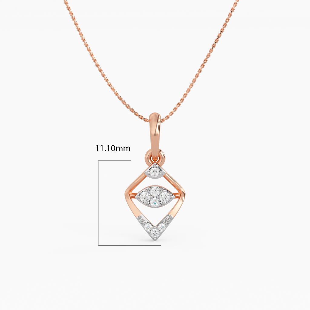 Armour of Goddess Gold and Diamond Pendant