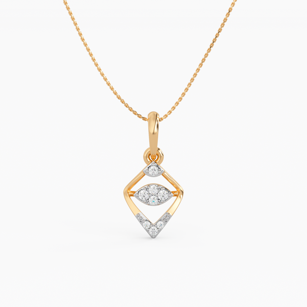 Armour of Goddess Gold and Diamond Pendant
