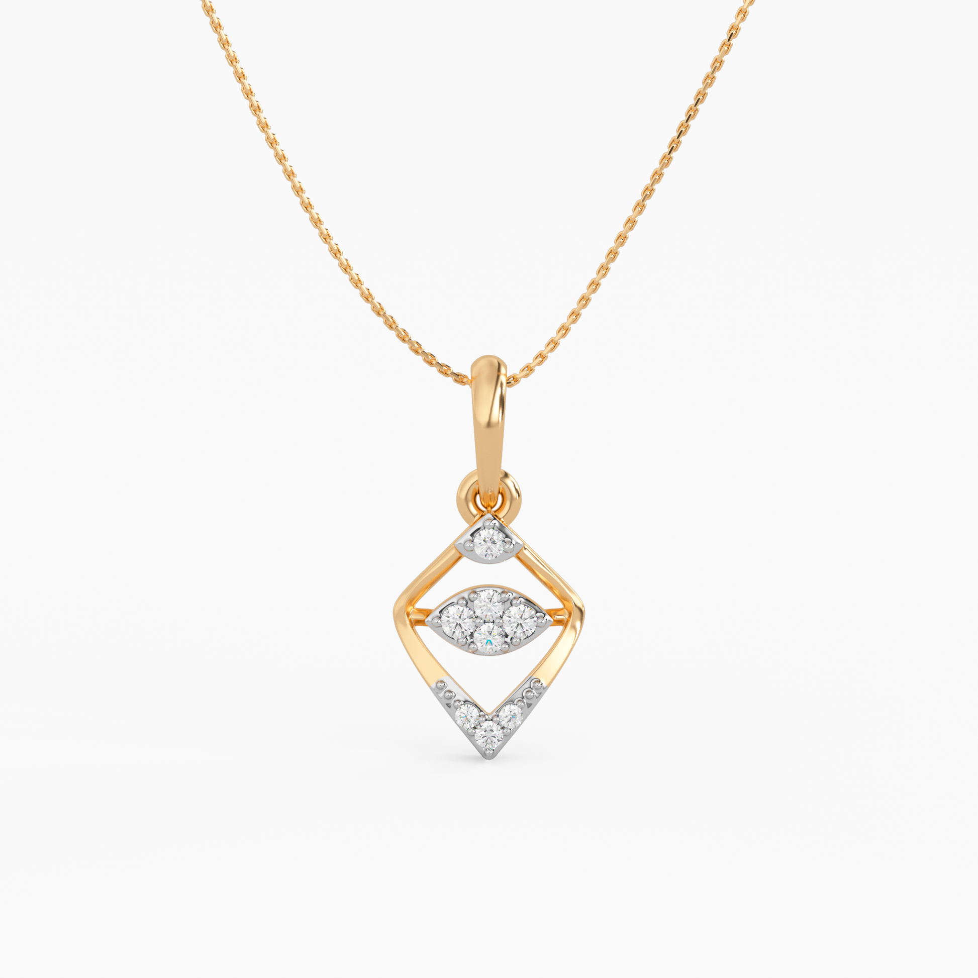 Armour of Goddess Gold and Diamond Pendant