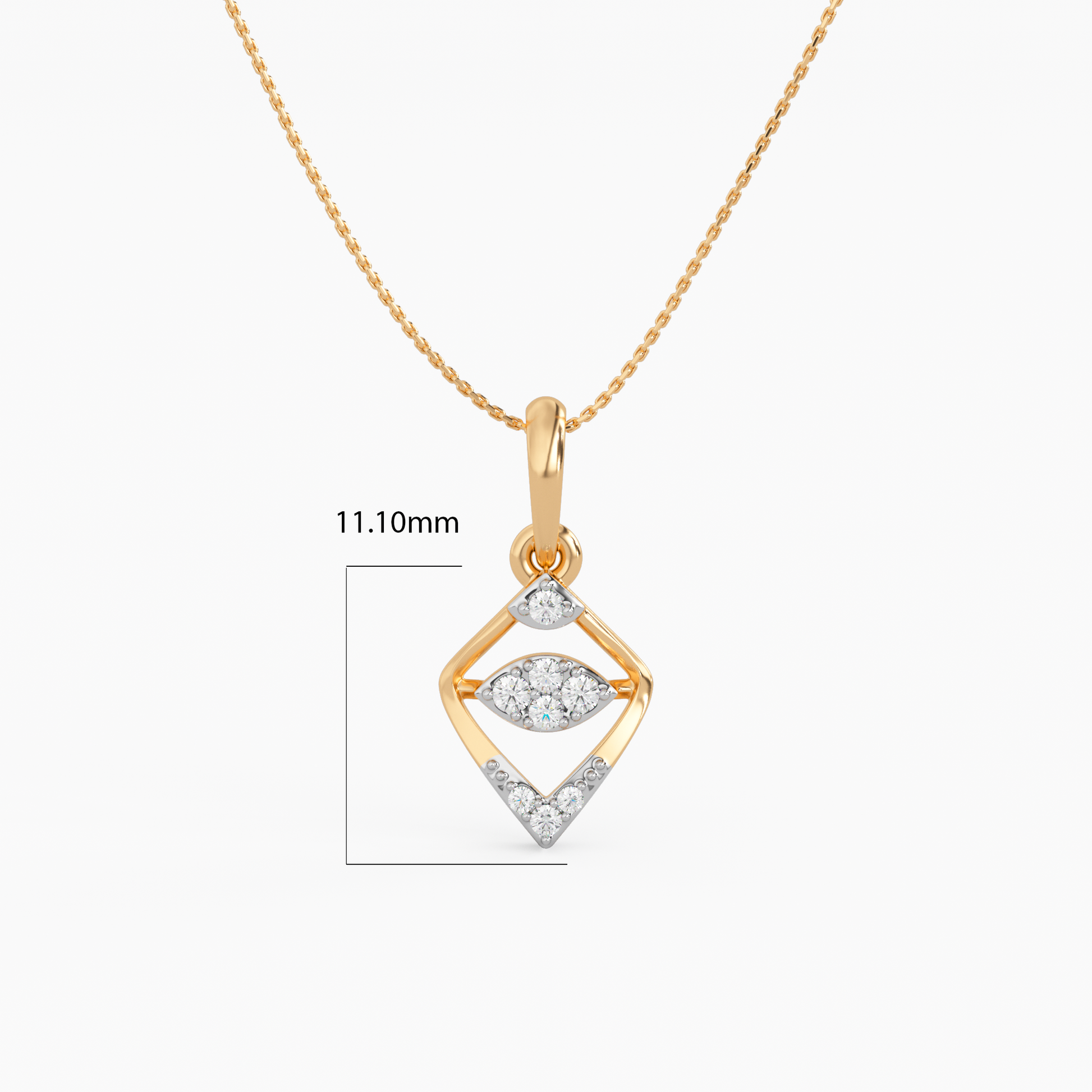 Armour of Goddess Gold and Diamond Pendant