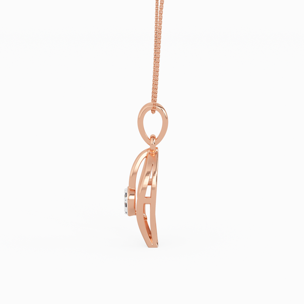 Panache and Poise Gold and Diamond Pendant