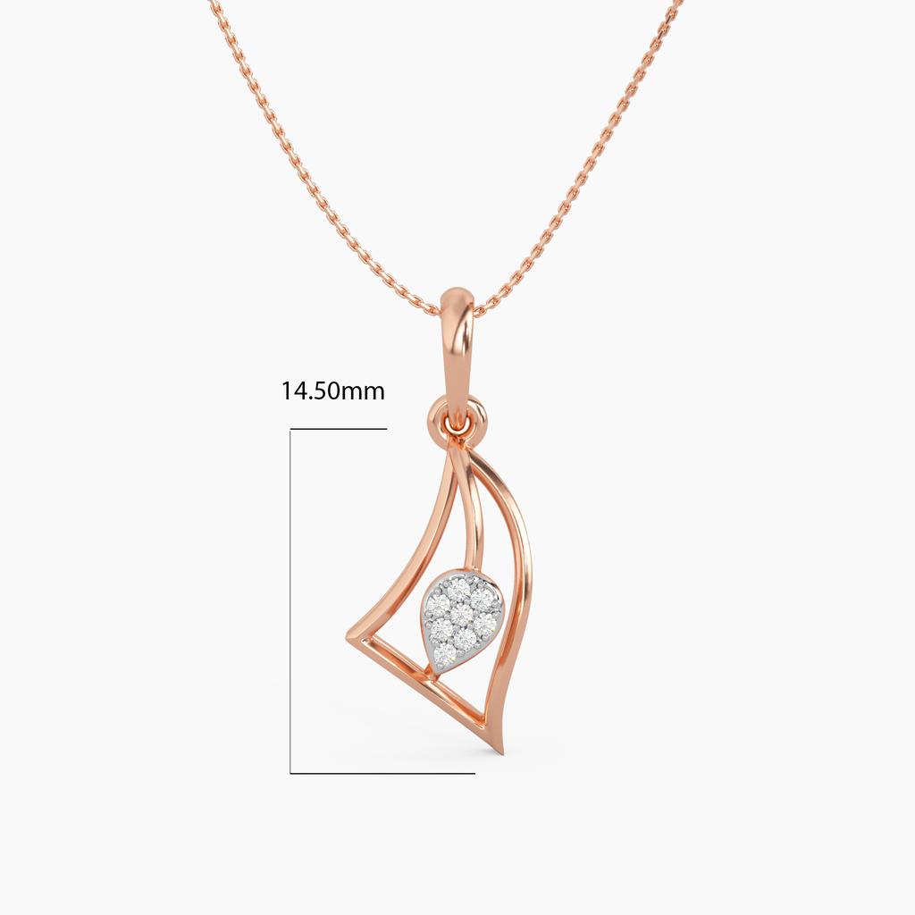 Panache and Poise Gold and Diamond Pendant