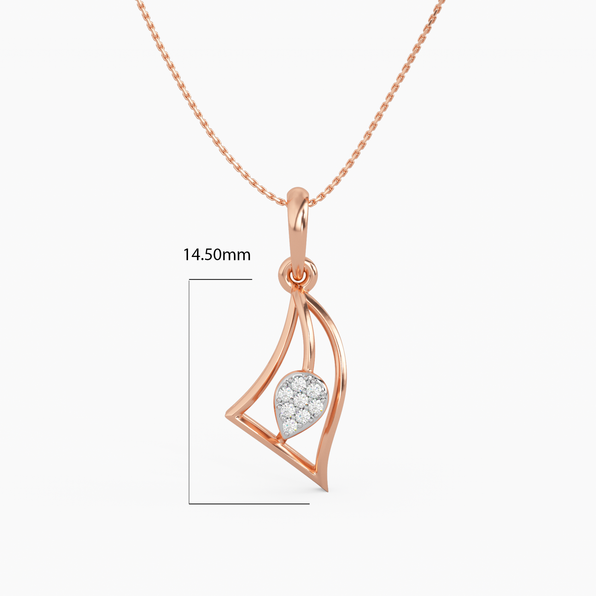 Panache and Poise Gold and Diamond Pendant