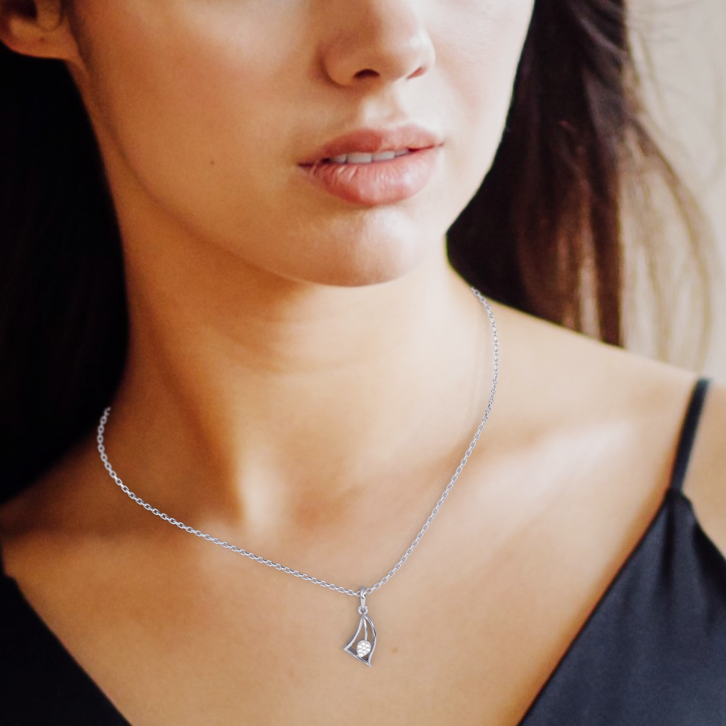 Panache and Poise Gold and Diamond Pendant