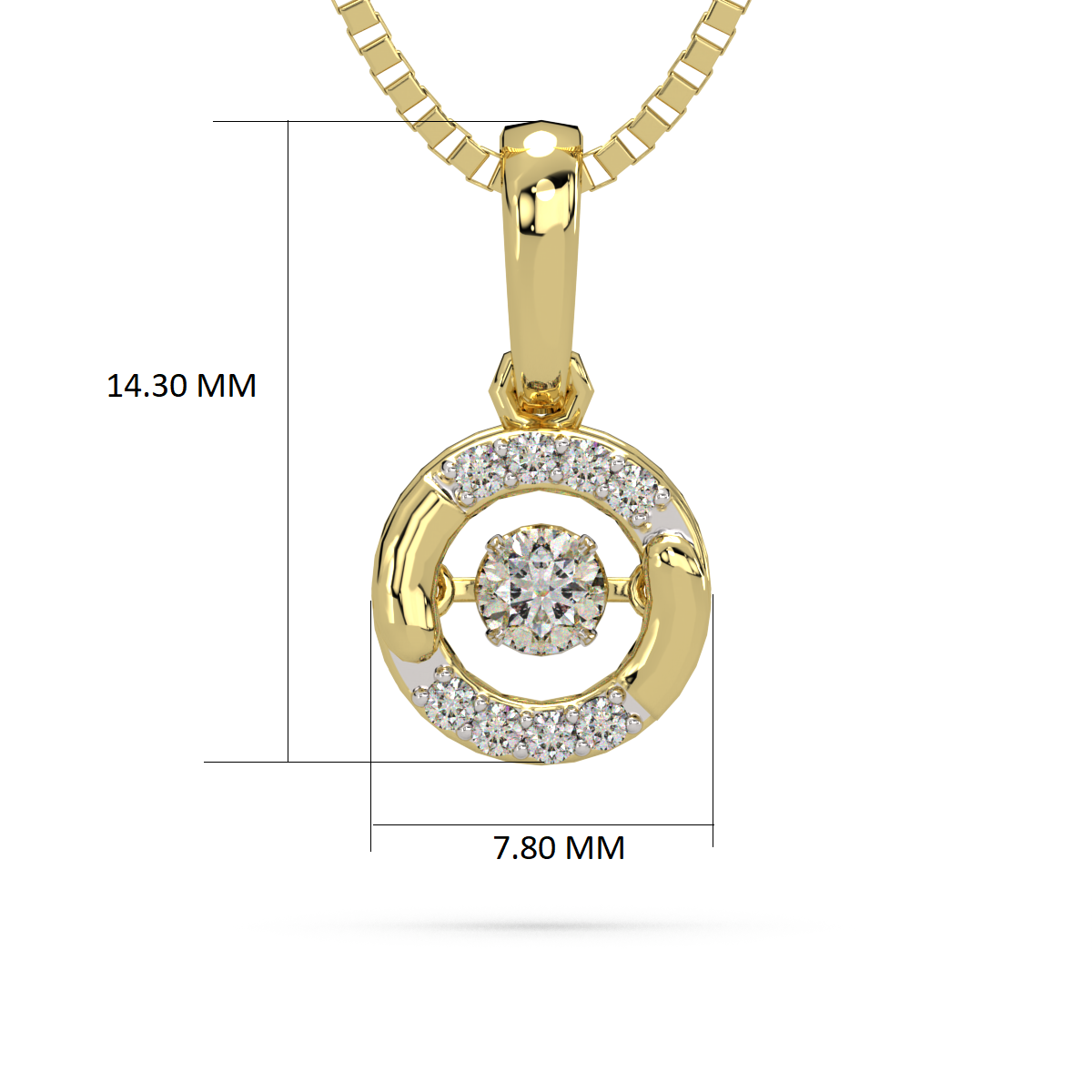 Free Spirit and Dancing Diamond Pendant