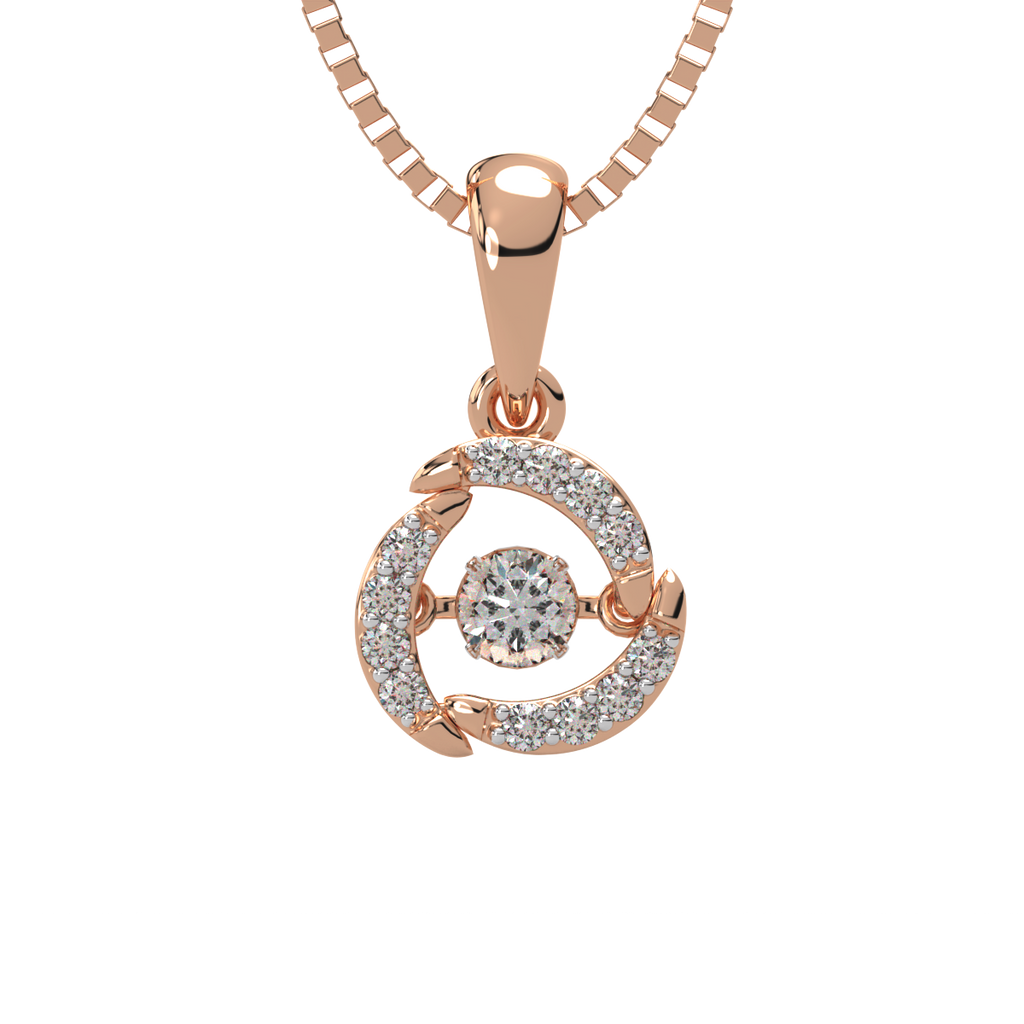 Energy of Elements and Dancing Diamond Pendant